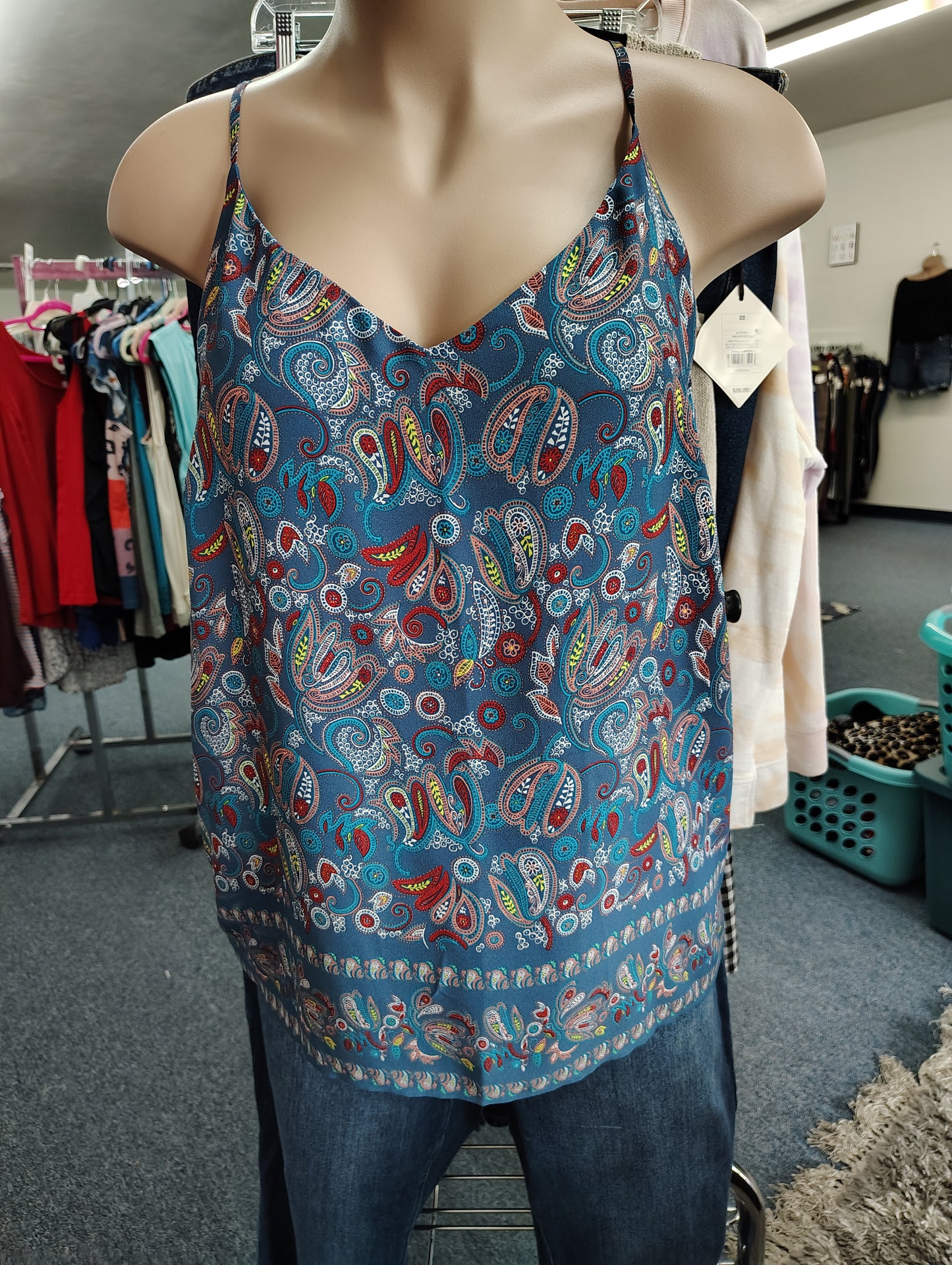 Loft Plus paisley dressy tank top size 22 3x