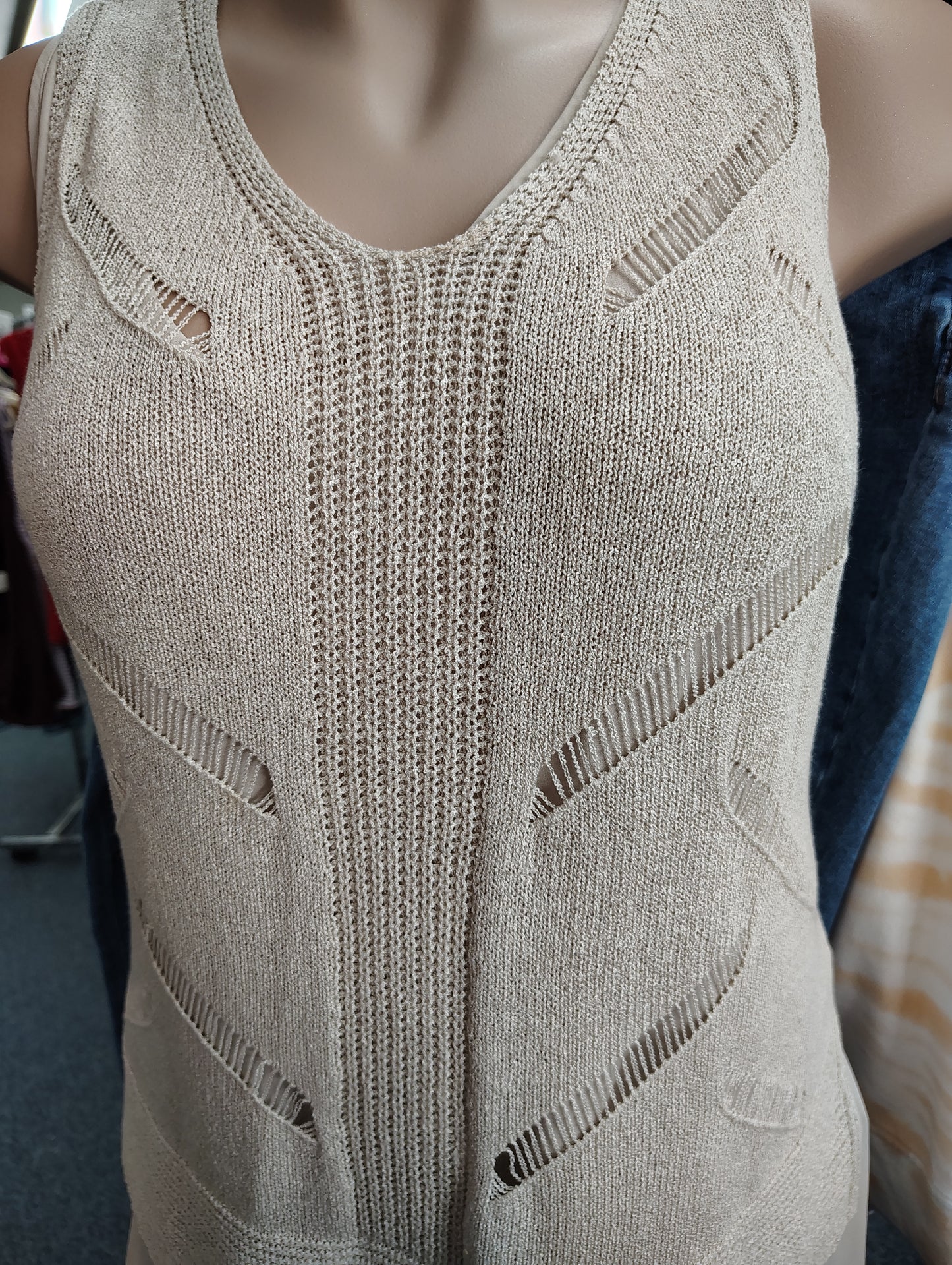 Cato 2 layer knit sleeveless dress top size 3x