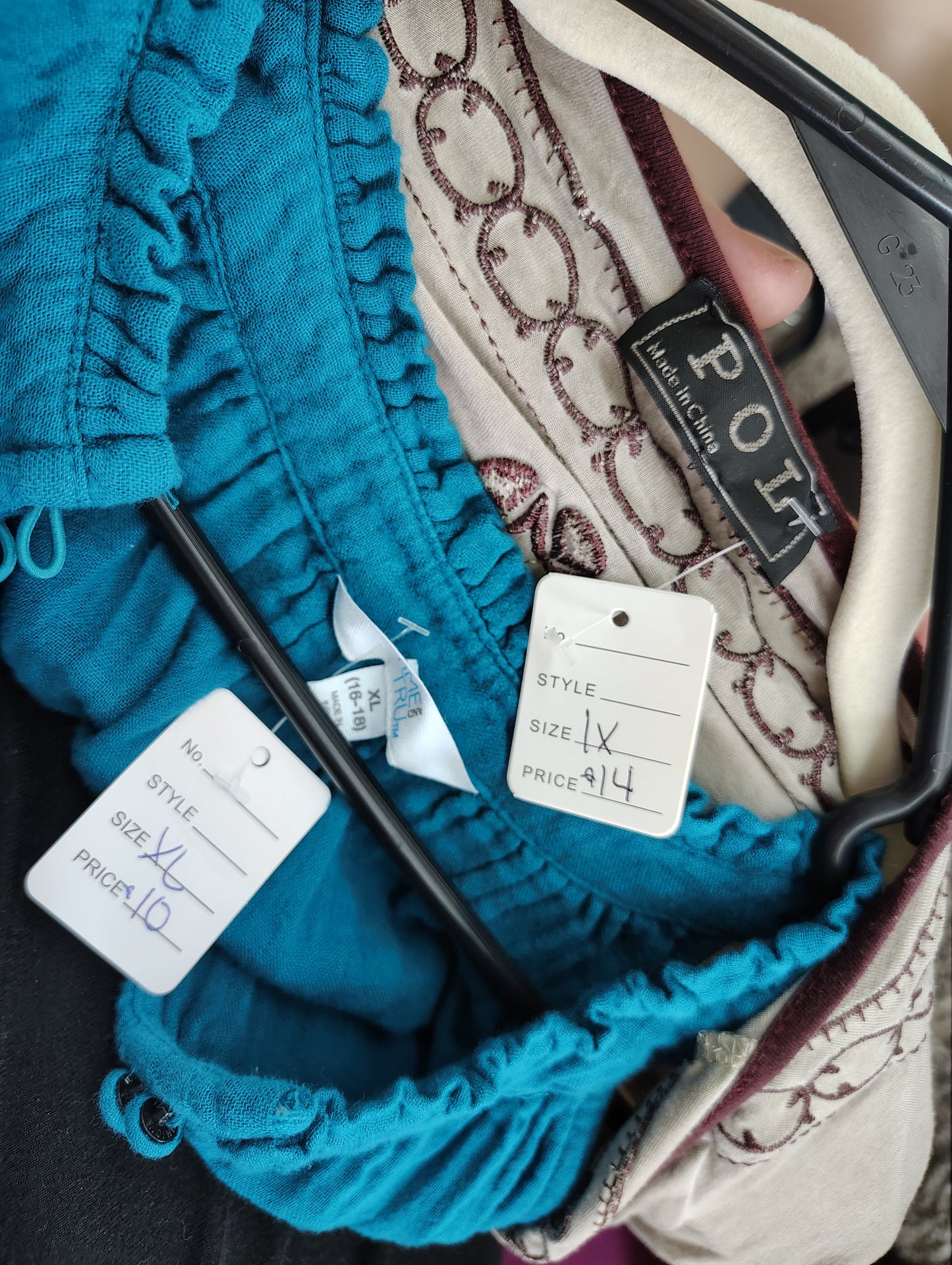 Brown kimono coverup cardigan with design size 1x