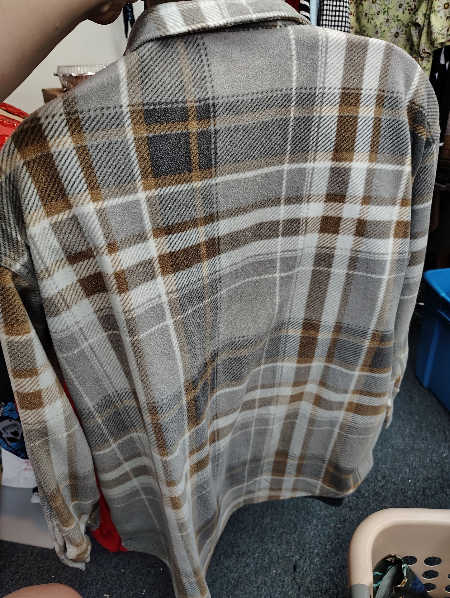 Maurices plaid shacket with pockets xxl