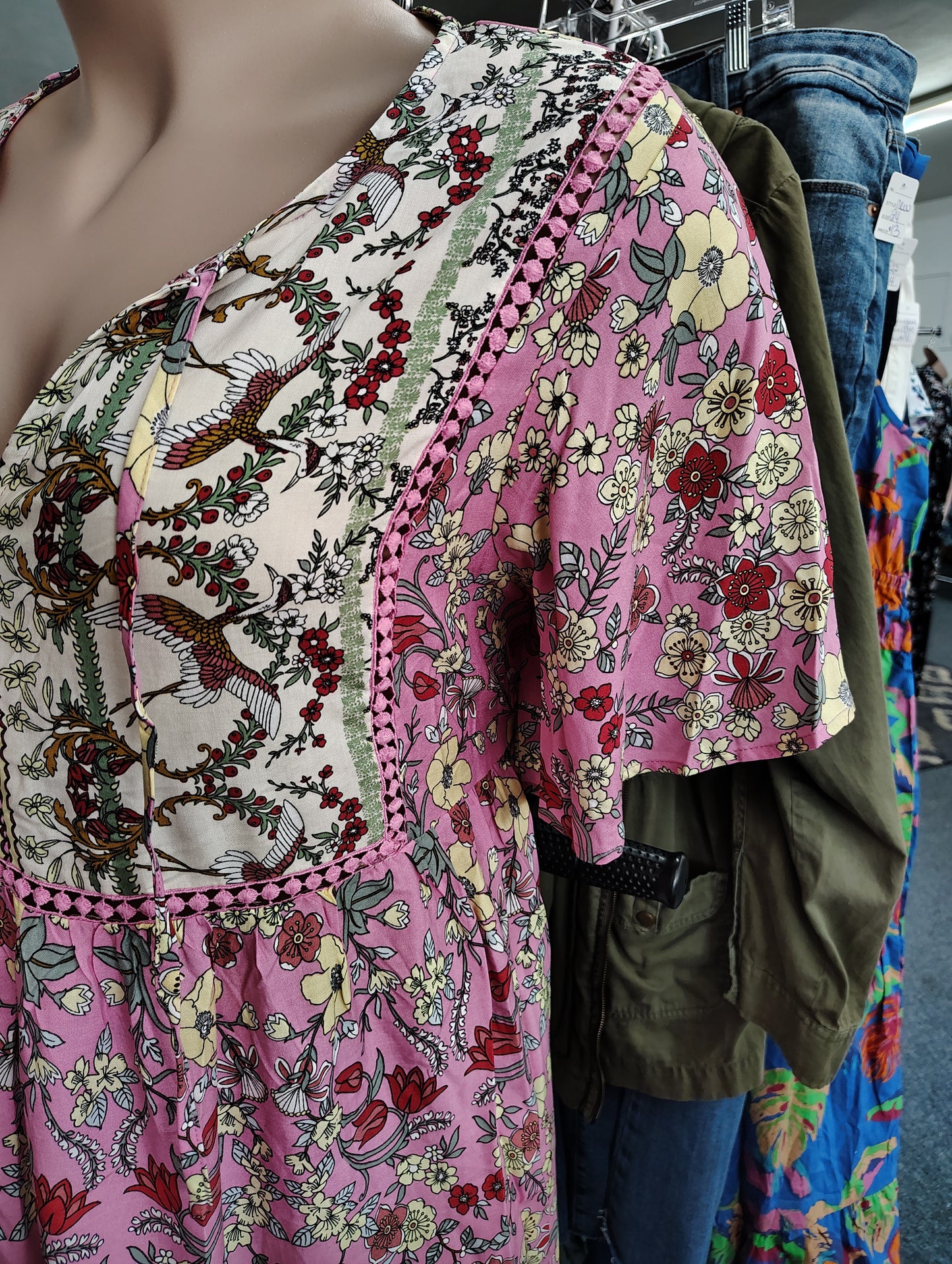 Rusty Dusty NWT pink boho maxi dress size 4x