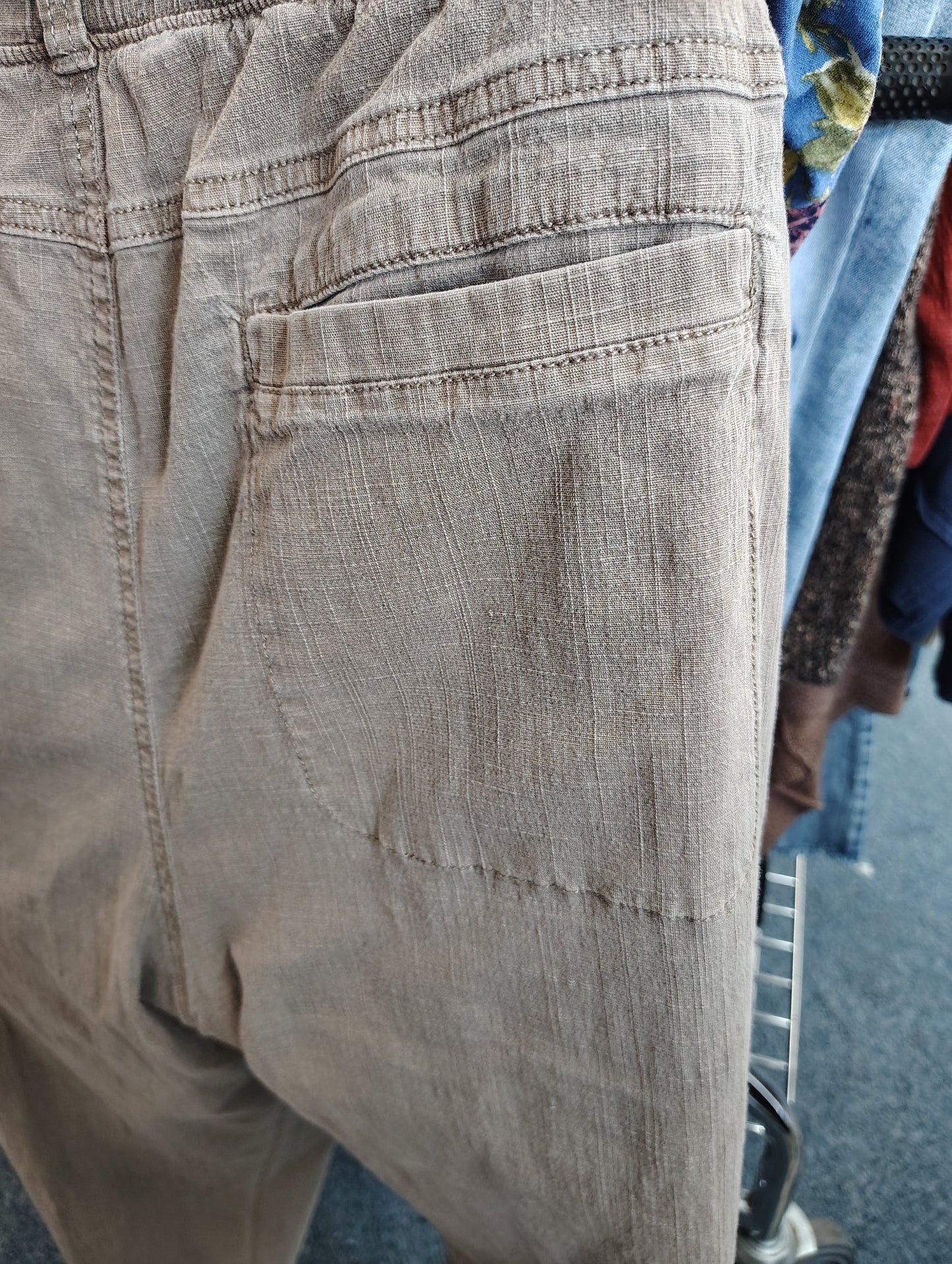 Sonoma brown chino tapered pants size 24w