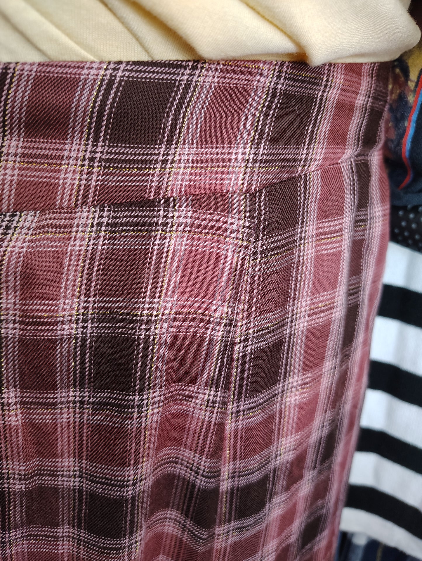 Cato plaid flannel look maxi skirt size 18/20 2x