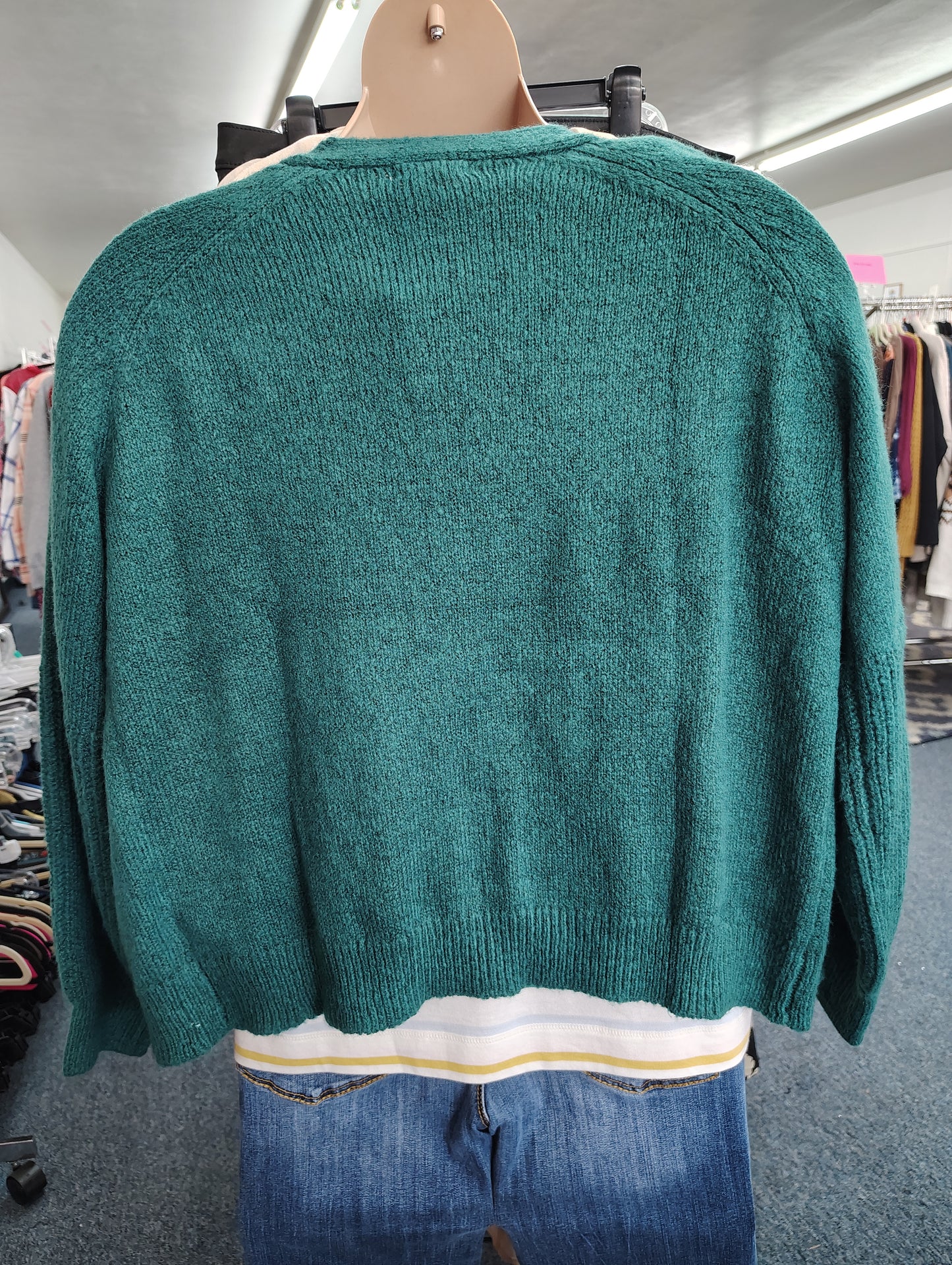Maurices NWT green cardigan sweater size XL