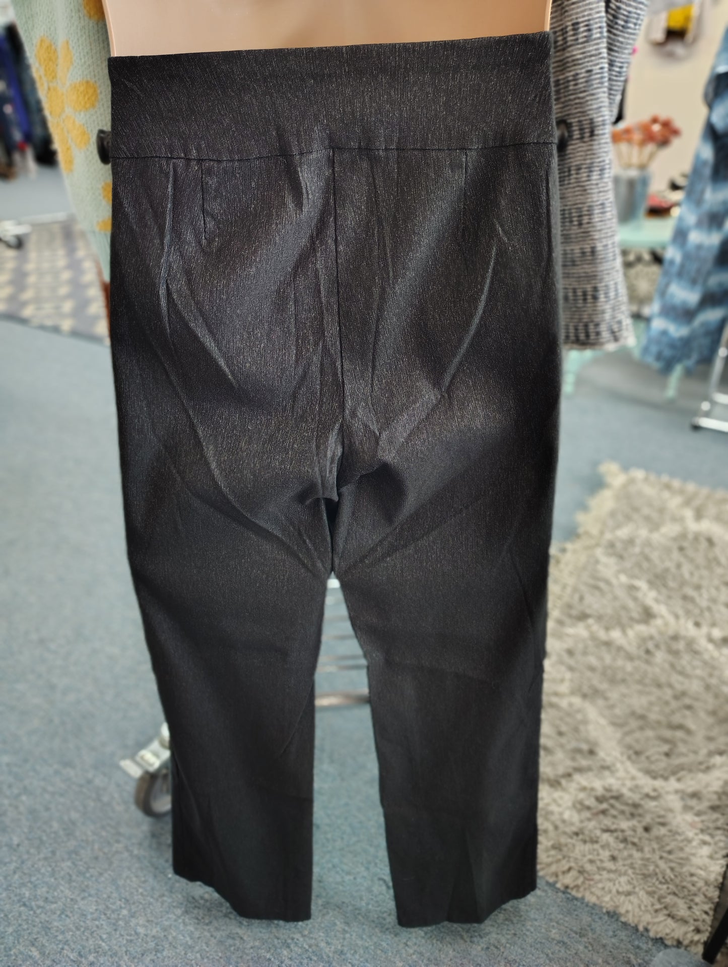 Joe B black textured look stretchy dress pants size 2x