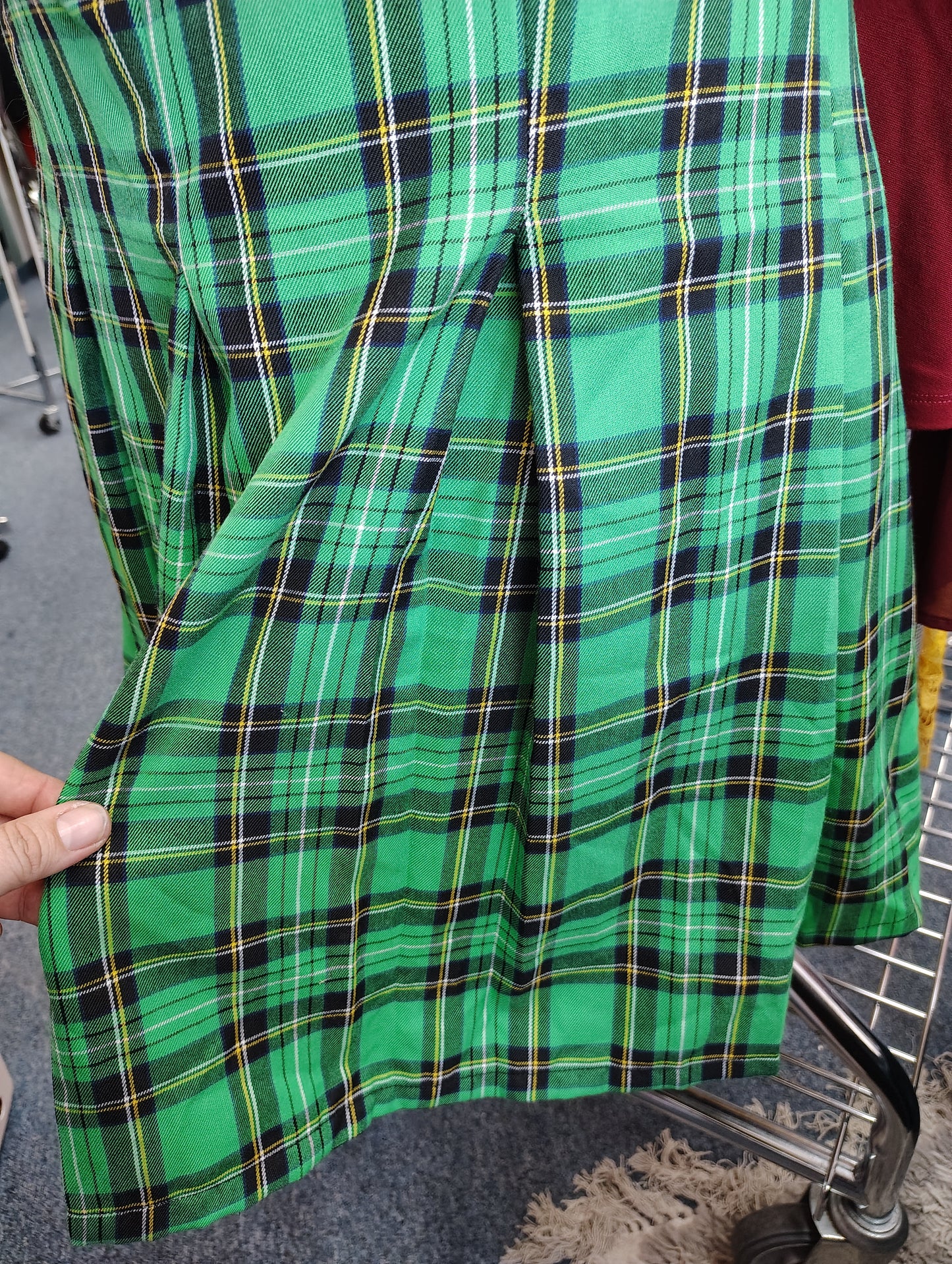 Hot Topic NWT green plaid corset schoolgirl dress size 3x