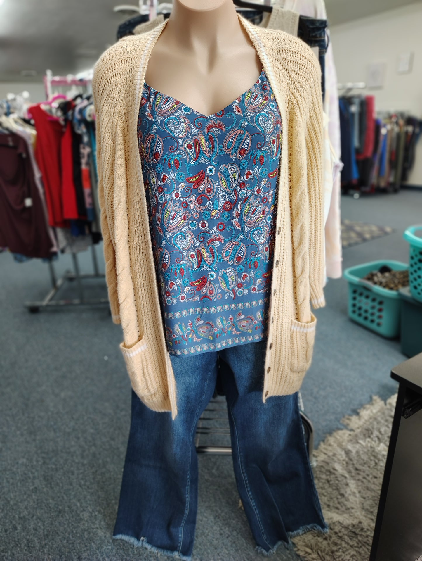 Torrid beige heavy cardigan size 3x