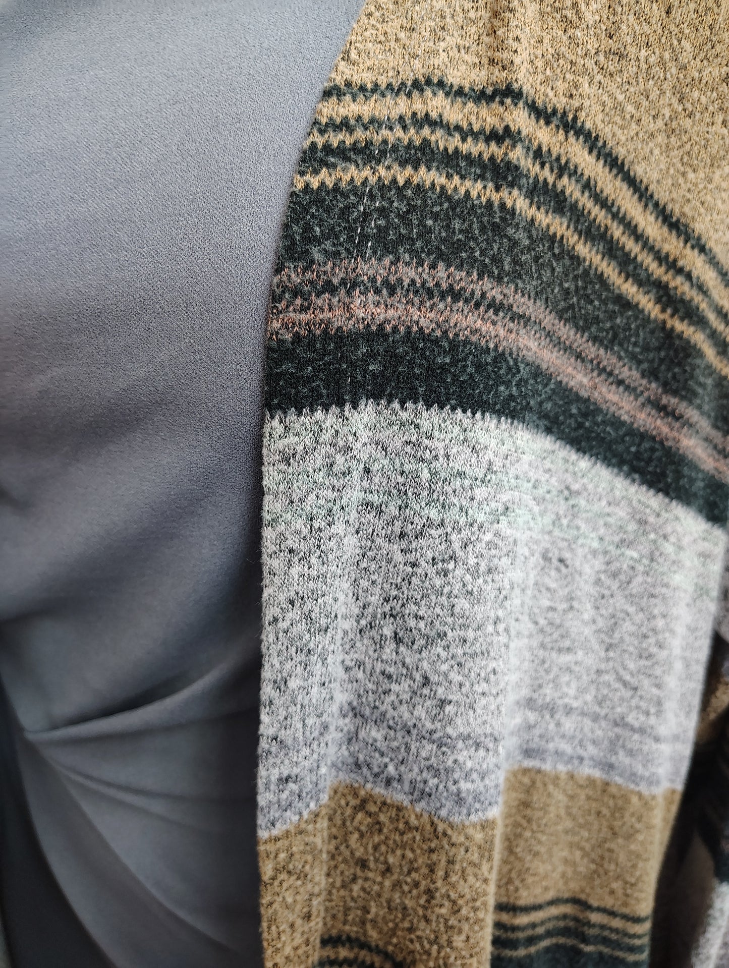 Maurices multicolor striped lightweight duster cardigan size 1x