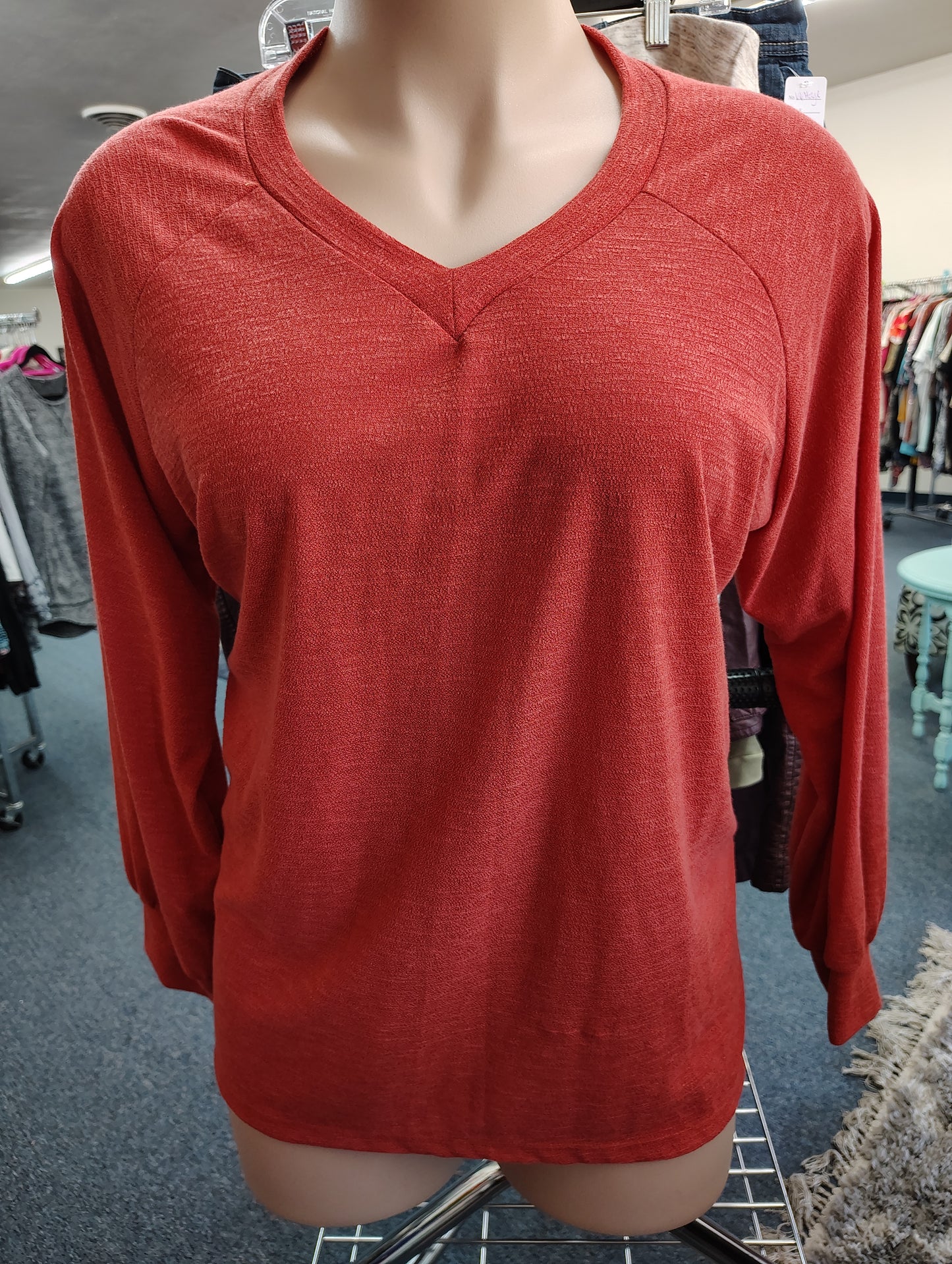 White Birch orange sweatshirt top size 2x