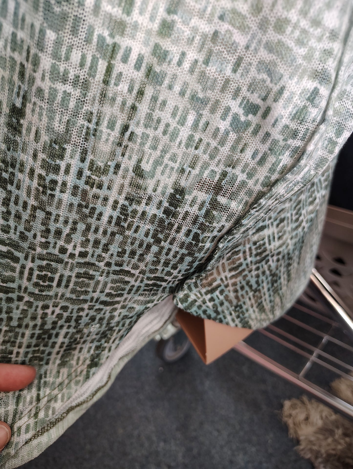 Catherines NWT knot front green top size 5x