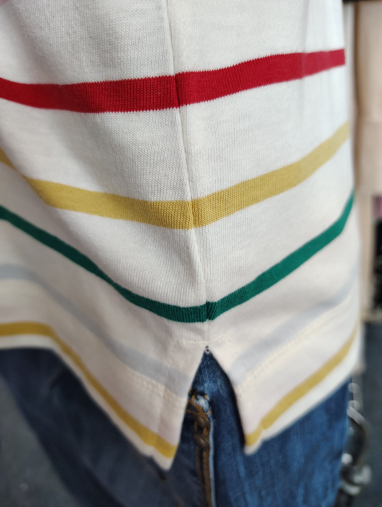 Old Navy striped white tee size XL