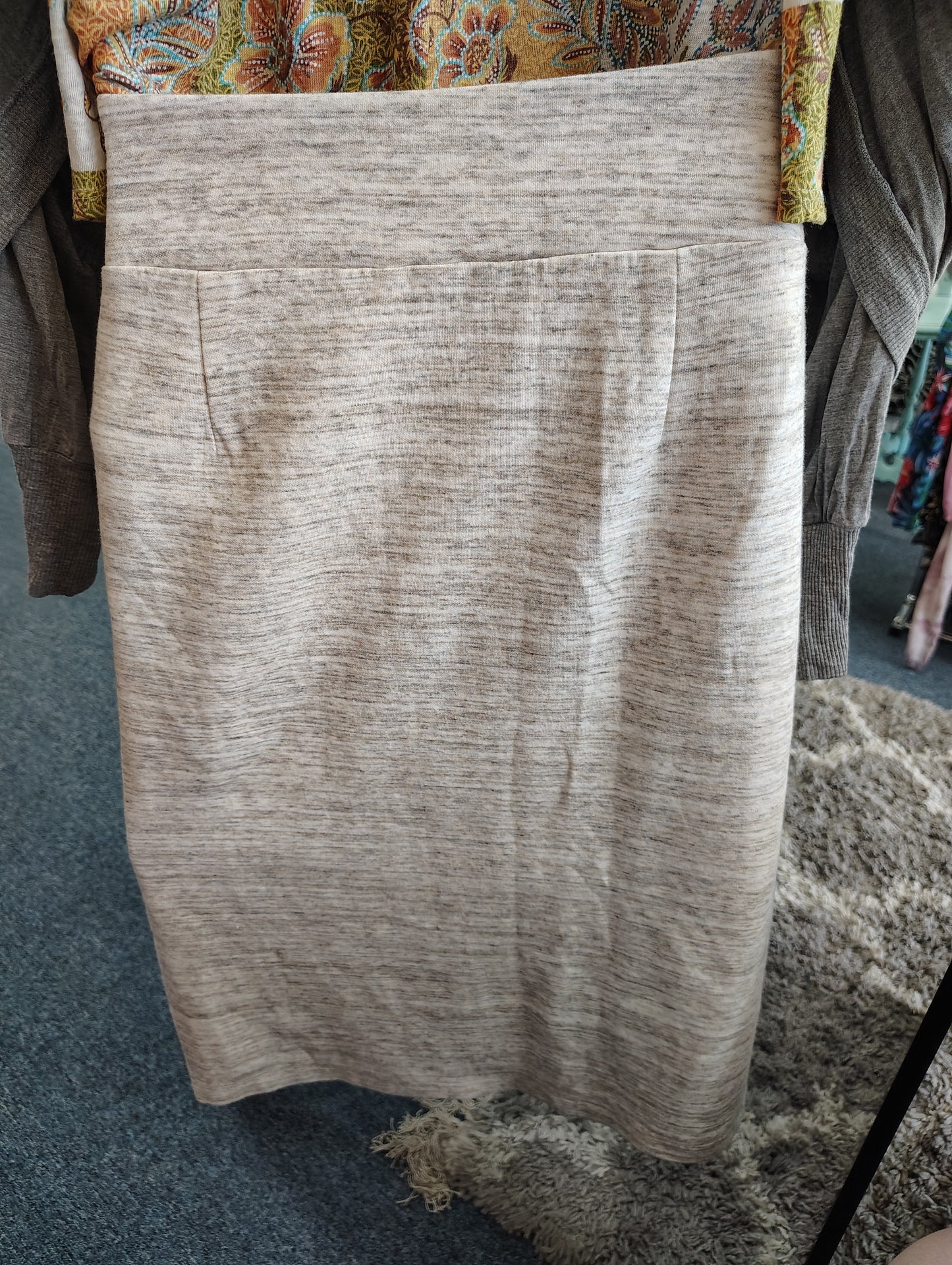 CJ Banks knit pull on heathered pencil skirt size 1x