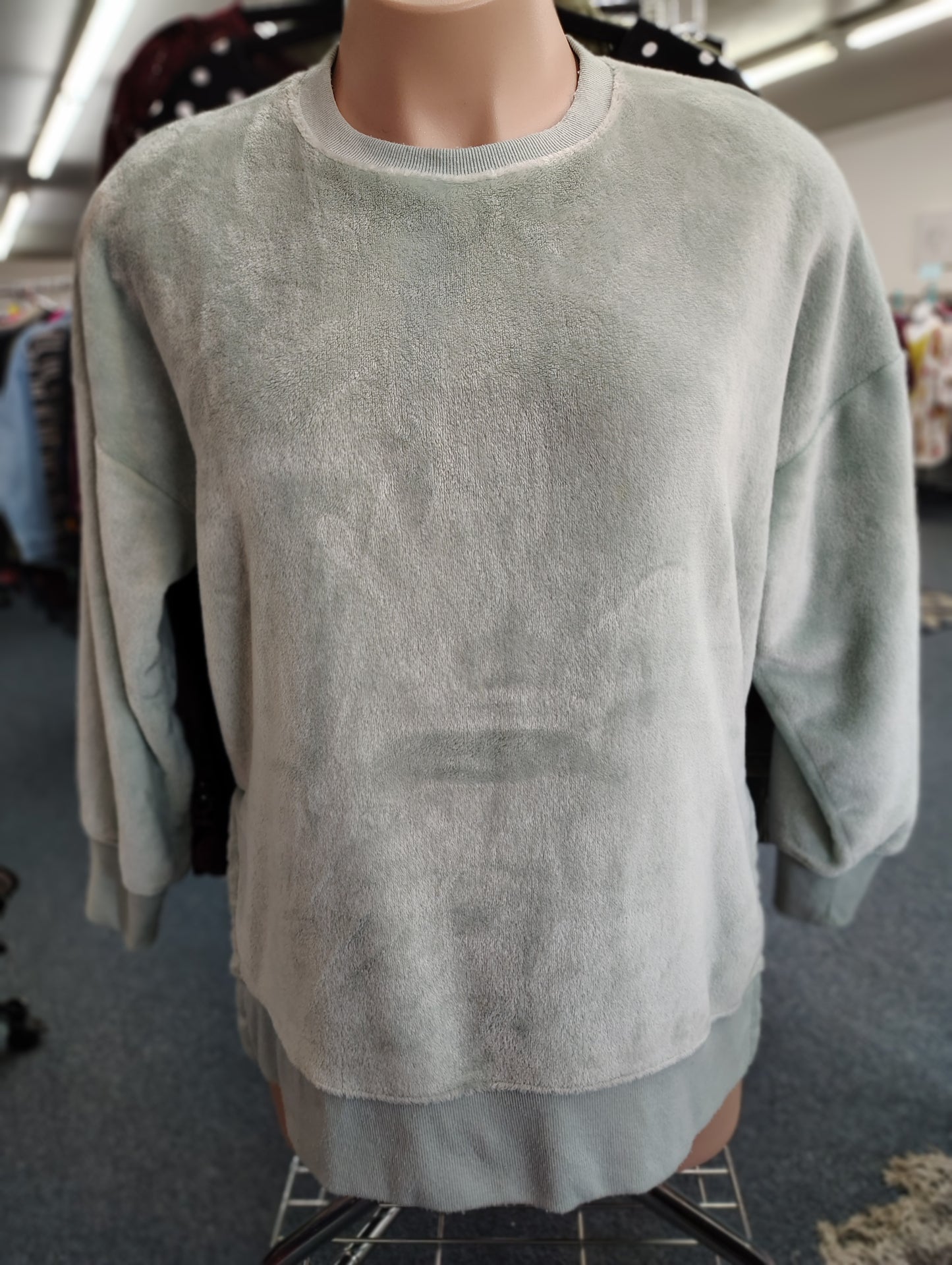 SO super soft mint sweatshirt size L
