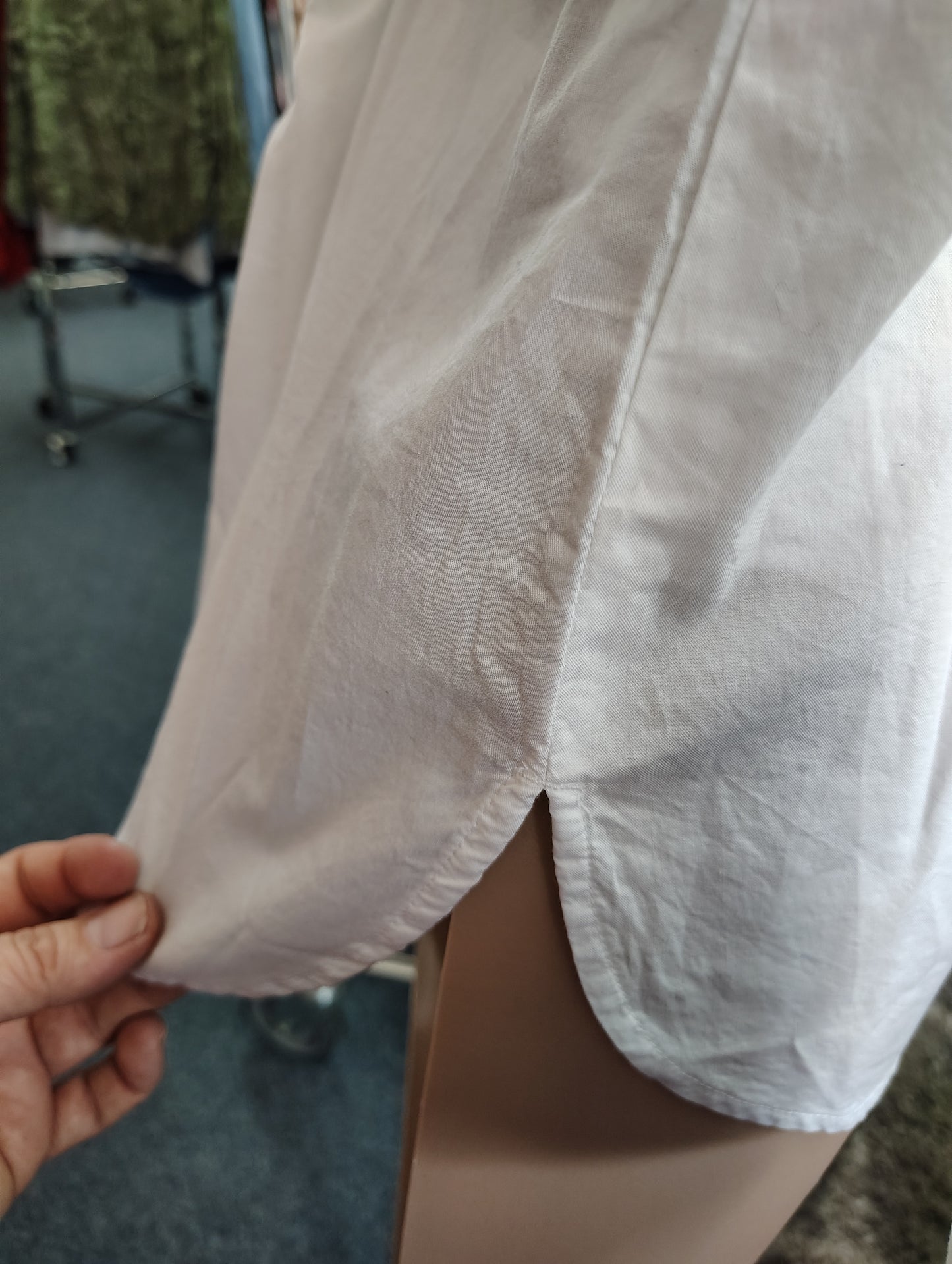 Old Navy NWT white button front shirt long sleeve 2x