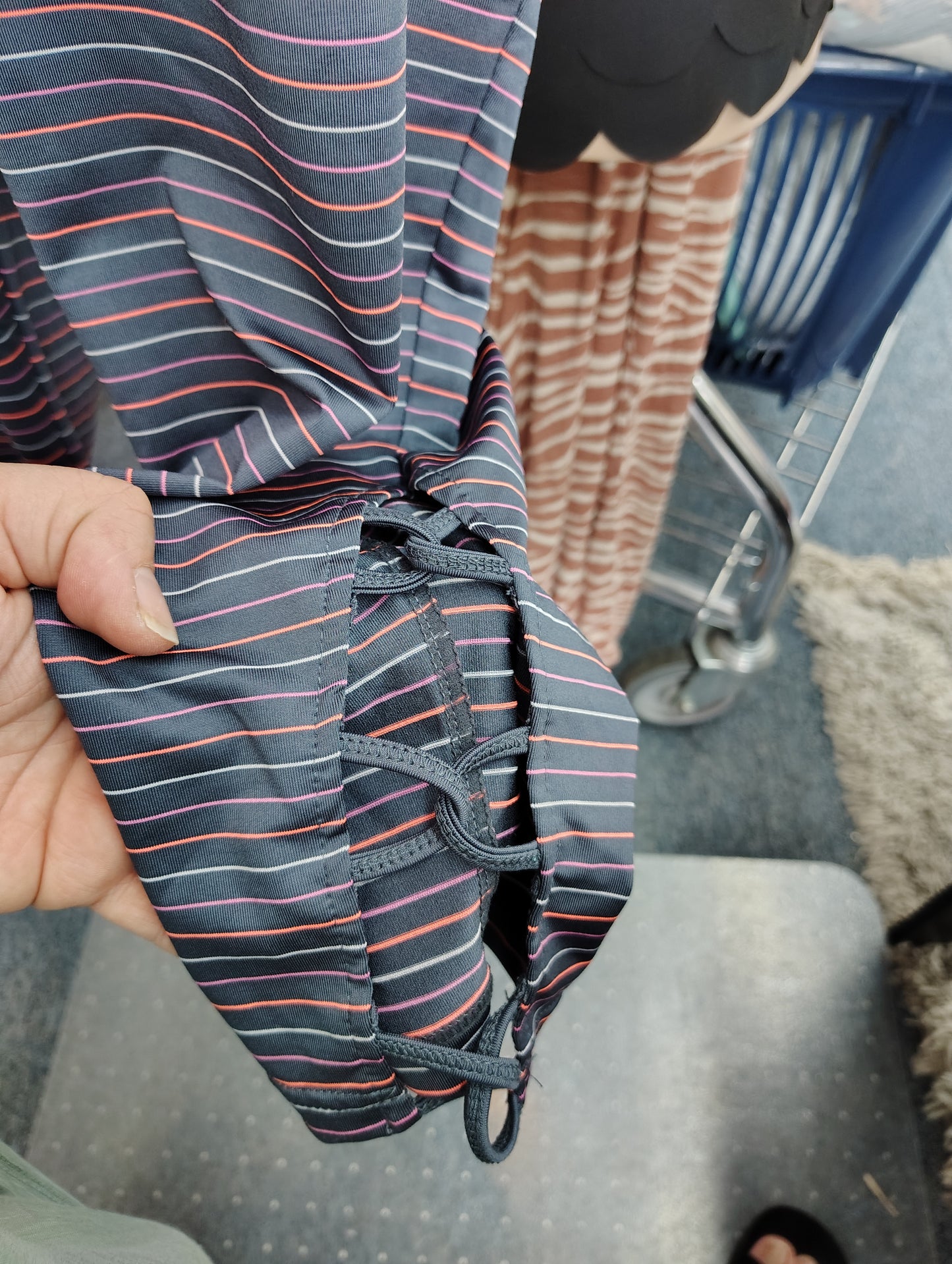 Jockey striped capri leggings size 3x