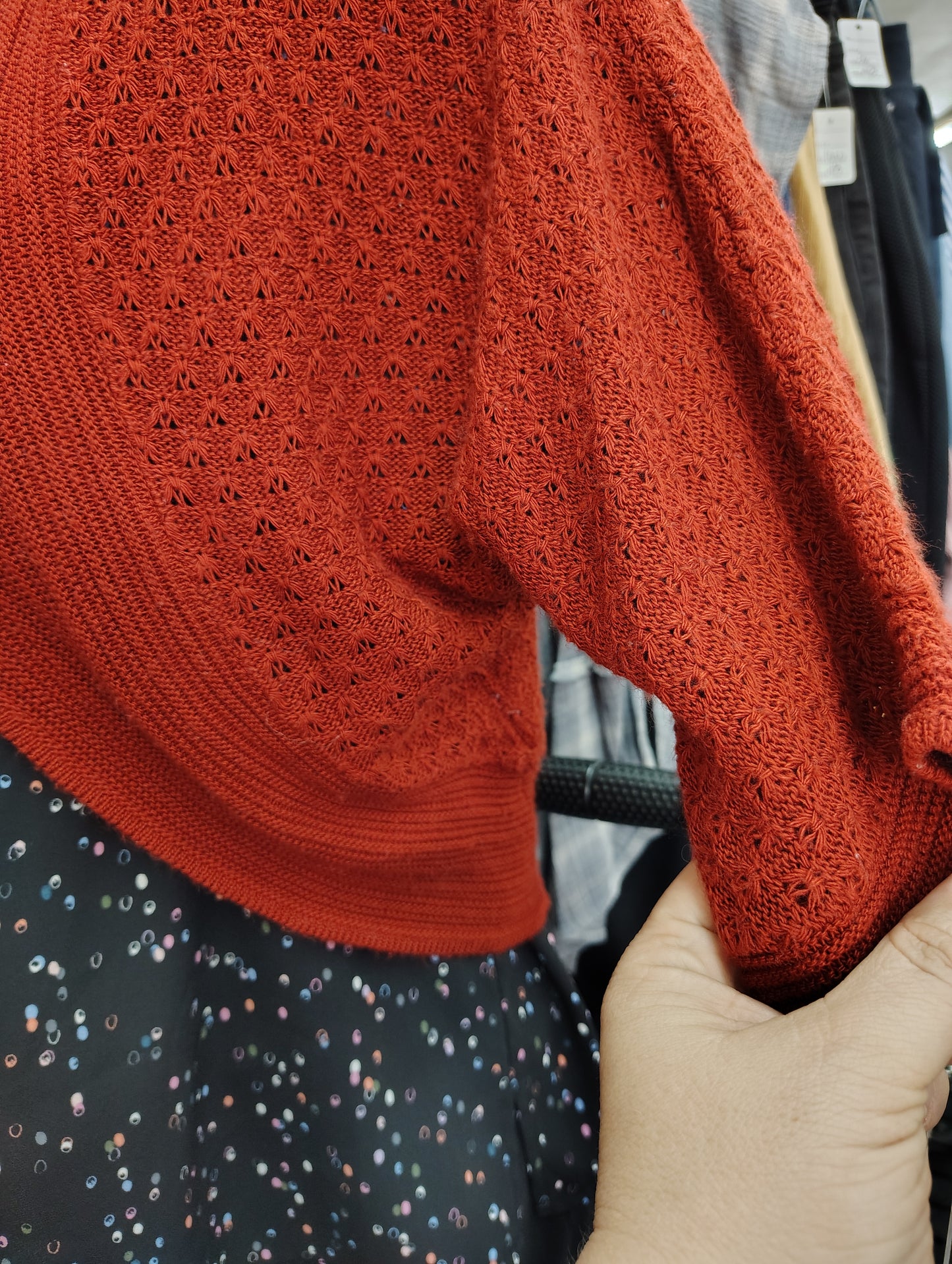 Maurices rust colored crop sweater size xl