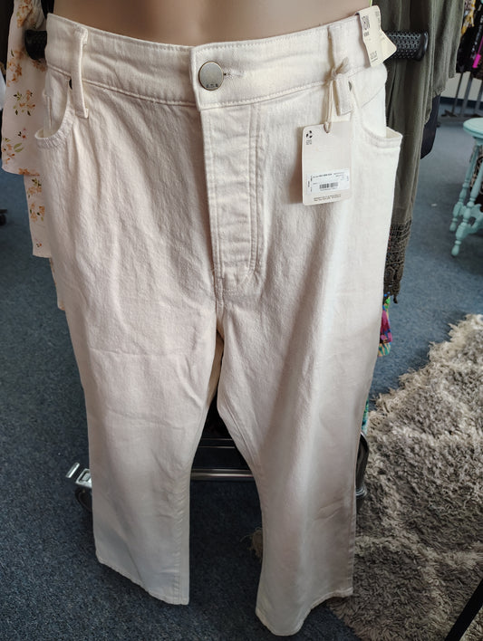 a.n.a. off white NWT jeans highest rise vintage straight size 18W