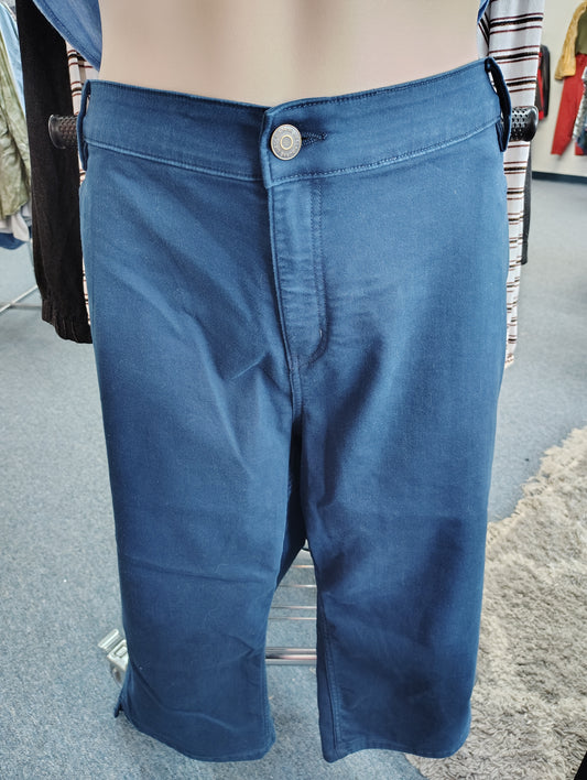 Liz Claiborne Sara crop navy jeans size 26w