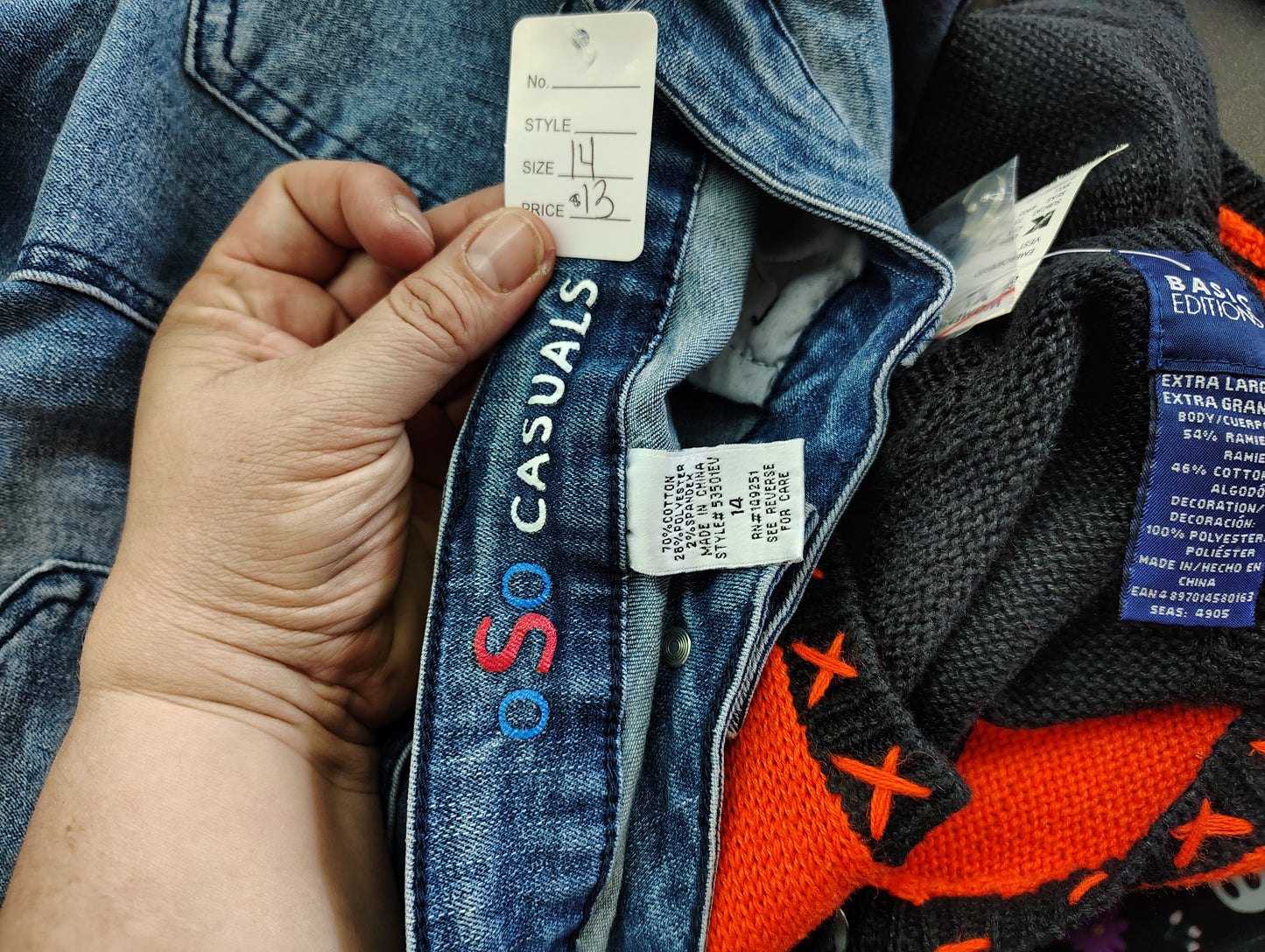 OSO Casuals straight leg jeans size 14