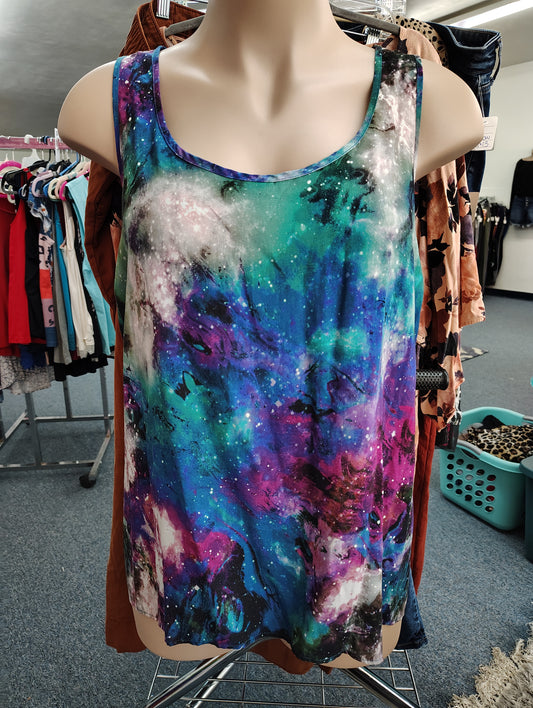 Torrid galaxy multicolor tank top size 4x