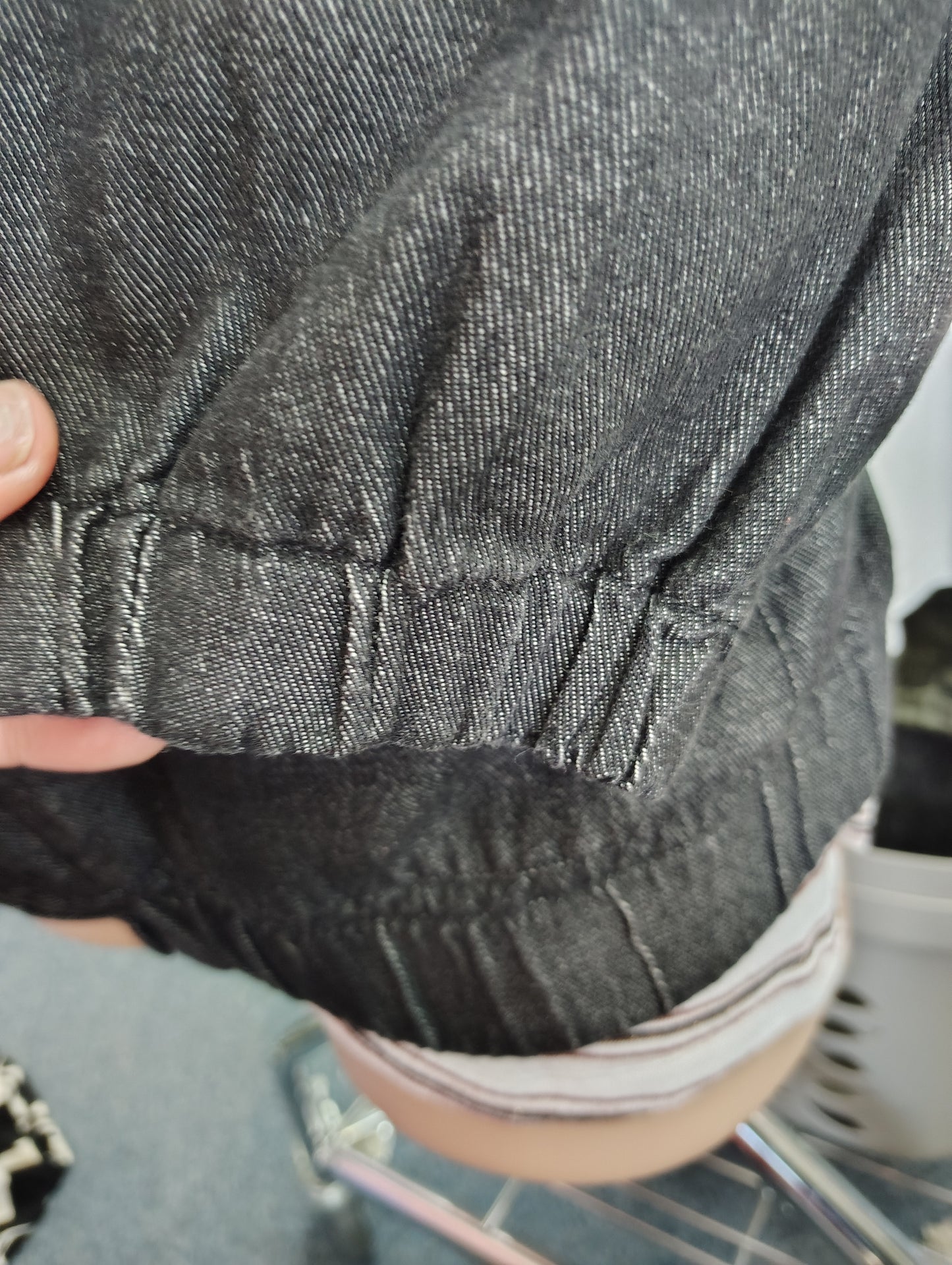 Roaman's dark denim hooded jacket size 26w 4x