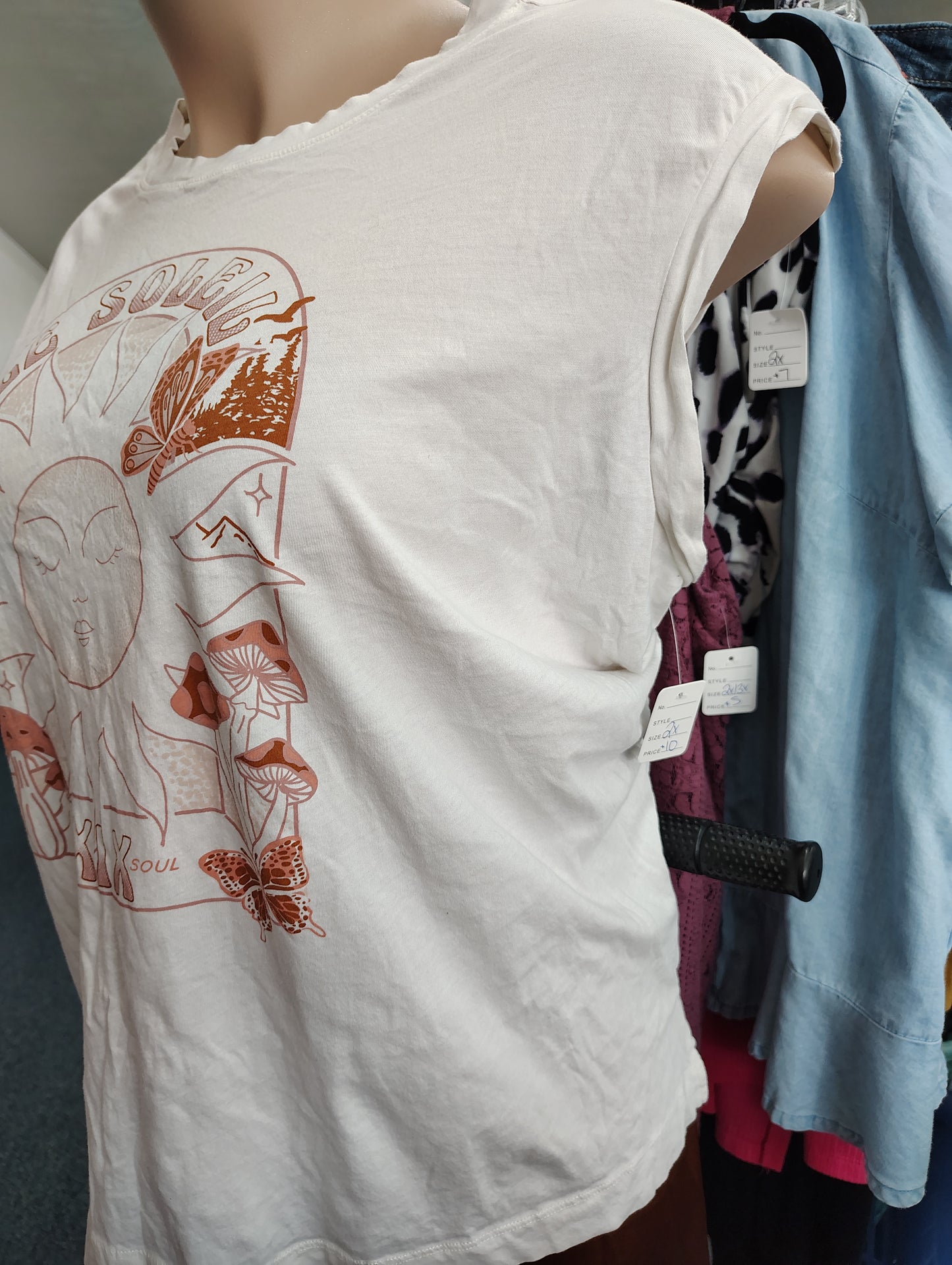 Torrid relaxed fit white oversized tee size 2x
