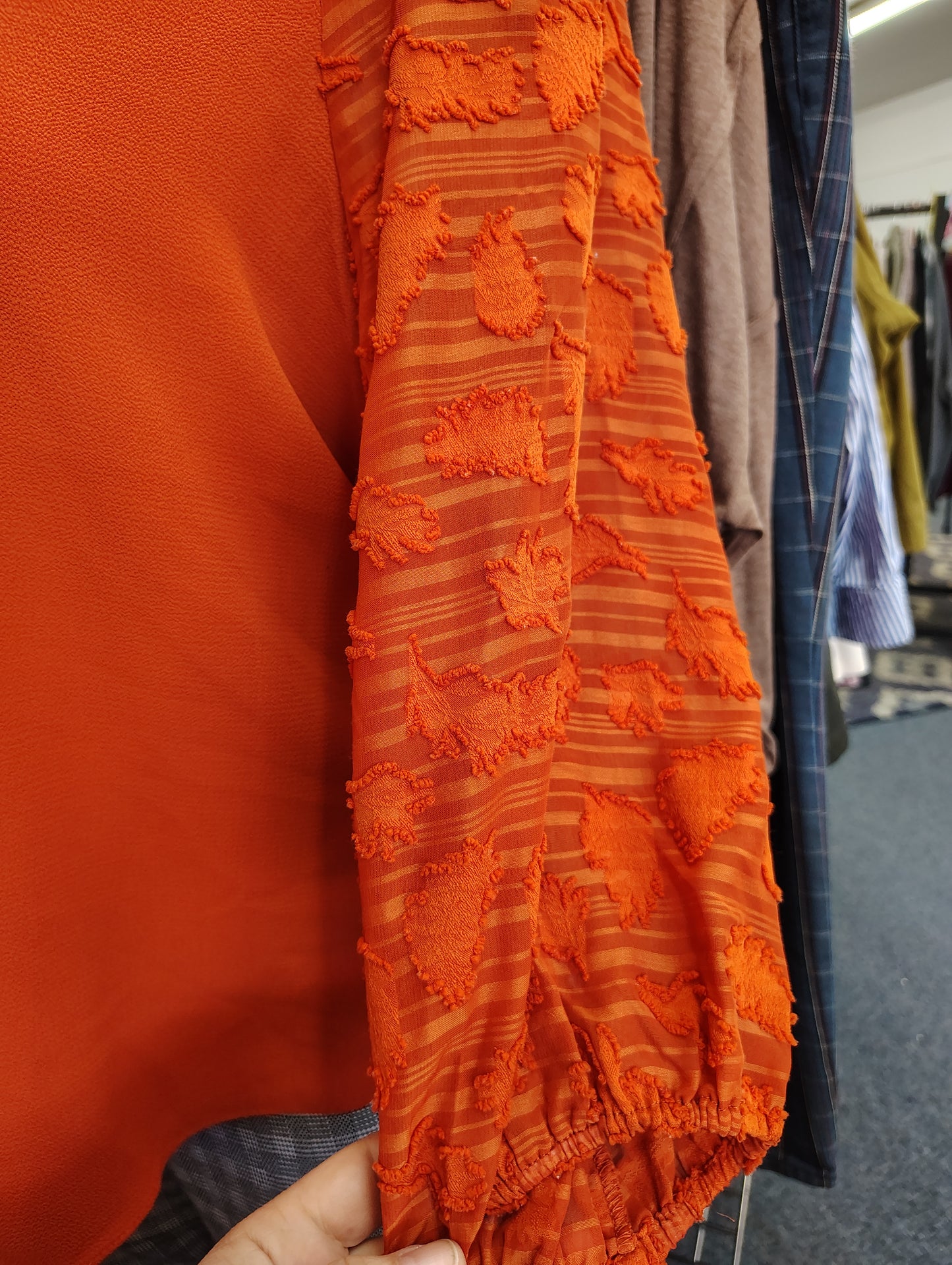 Cato orange dressy work top size xl