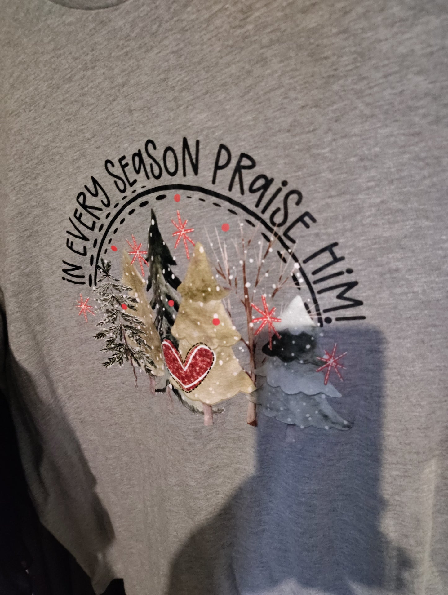 Bella Canvas gray religious Christmas size 2x