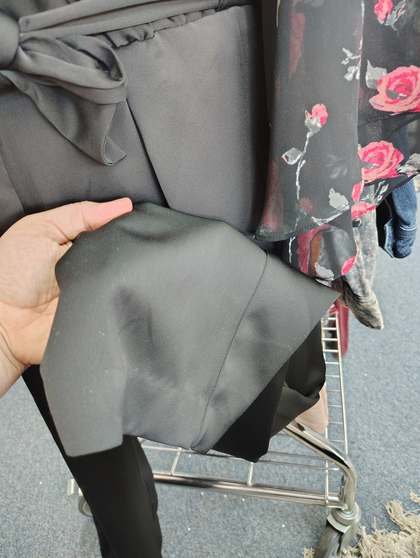 Lane Bryant black silky dress pants new size 22