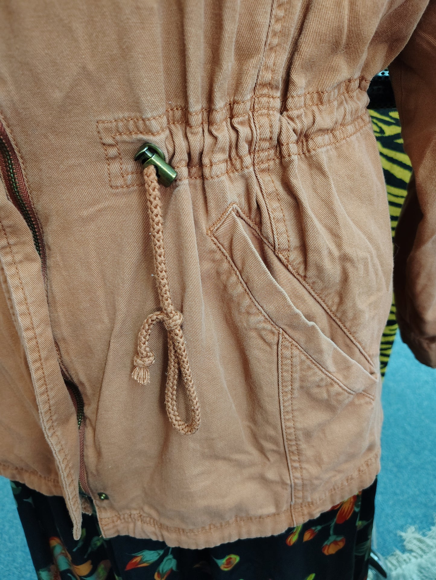 Maurices rust orange hooded canvas jacket size 4x