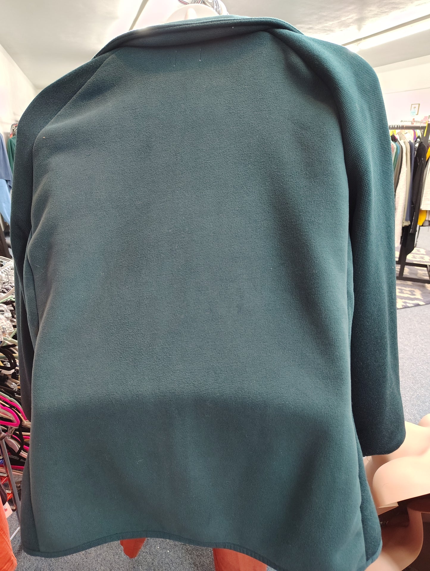 Time & Tru teal fleece jacket size 2x