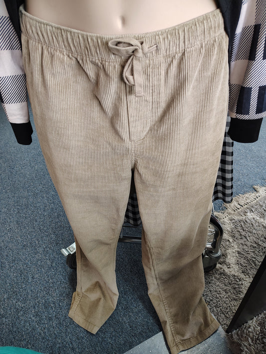 Old Navy tan corduroy pull on pants size xxl tall