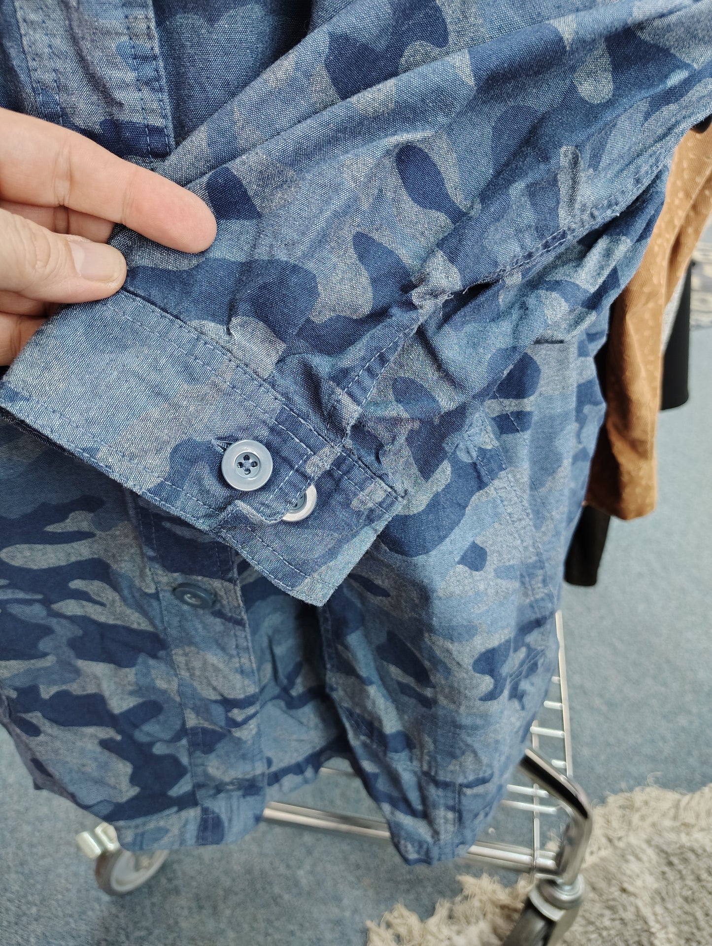 Woman Within denim jacket camo print size 5x