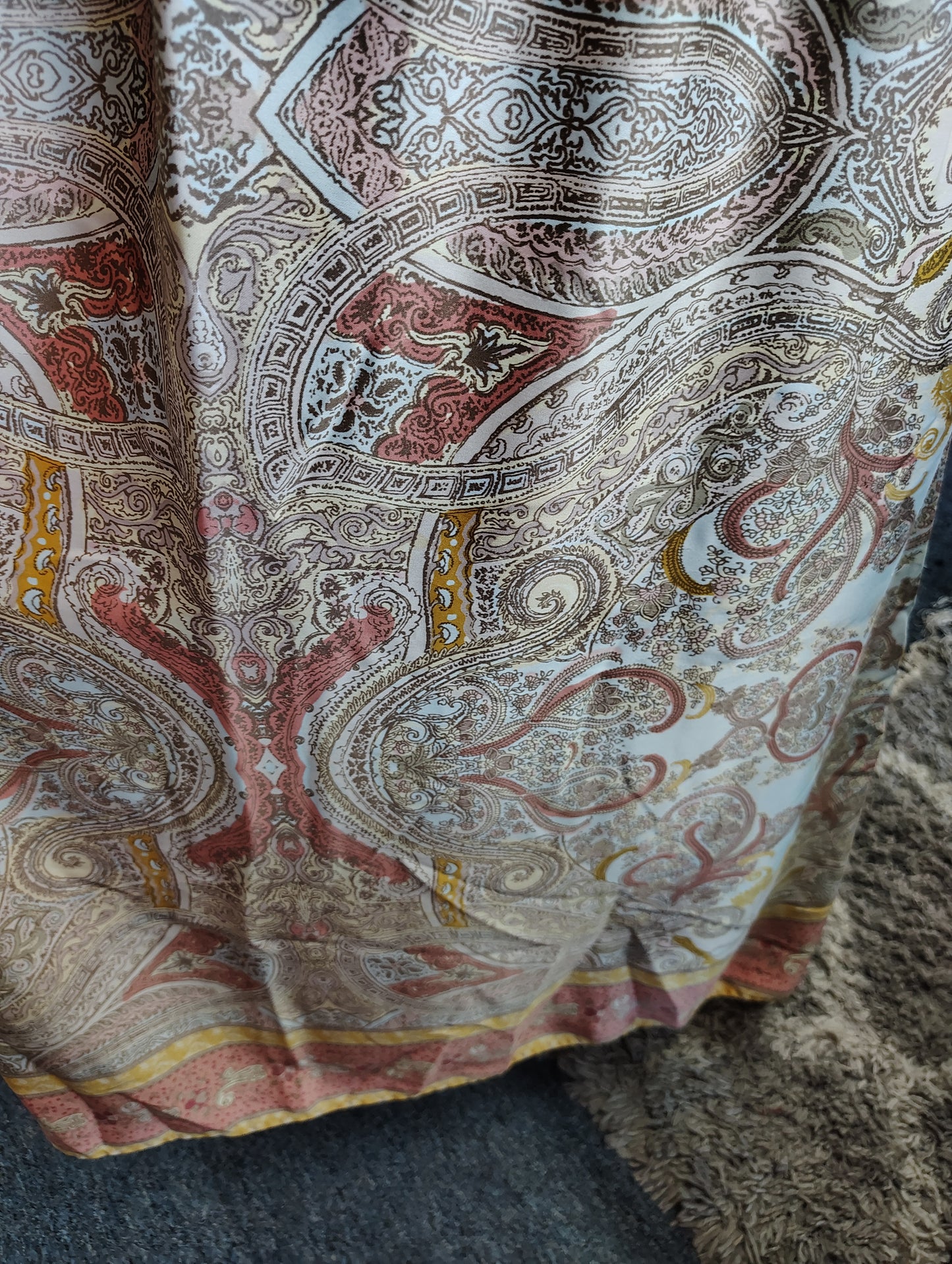 Lane Bryant paisley silky maxi dress size 24 3x