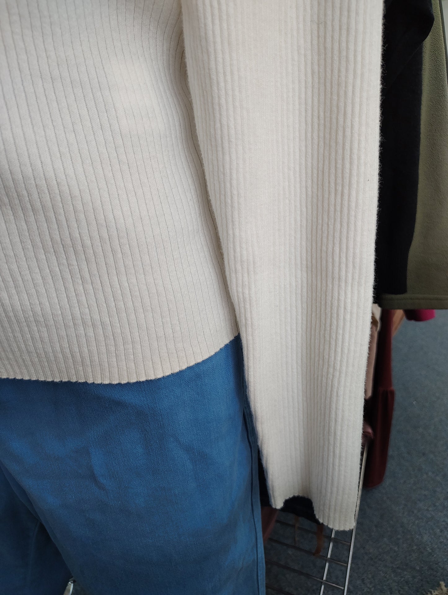 Old Navy NWT cream ribbed crop sweater 2x