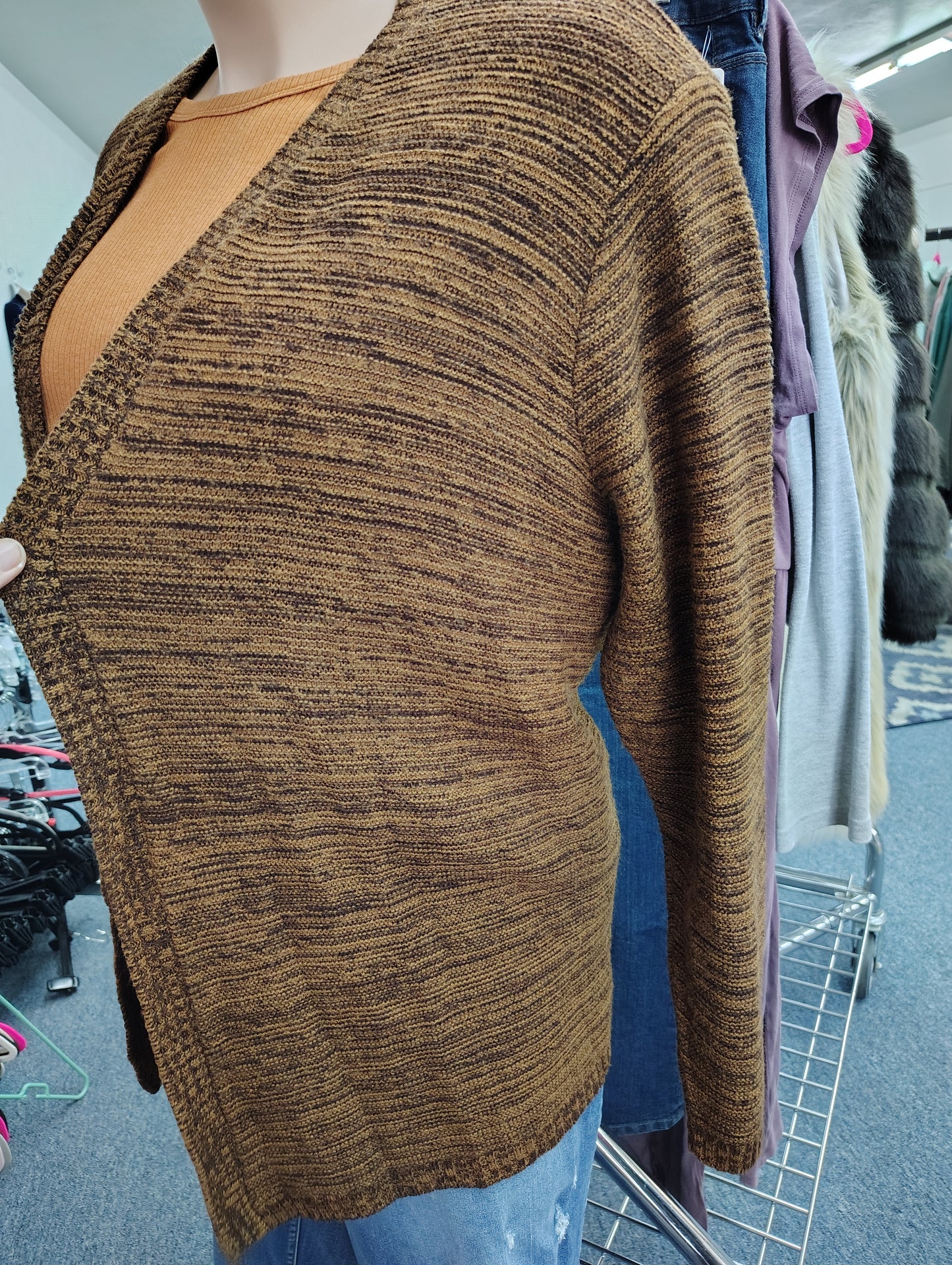 Maurices brown mid weight cardigan sweater size 4x