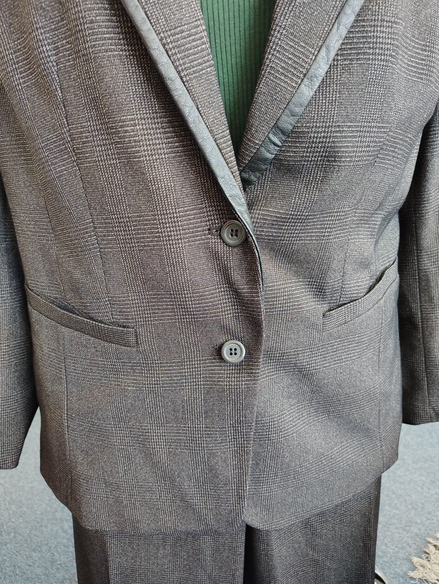 Lane Bryant brown plaid blazer jacket size 26 4x