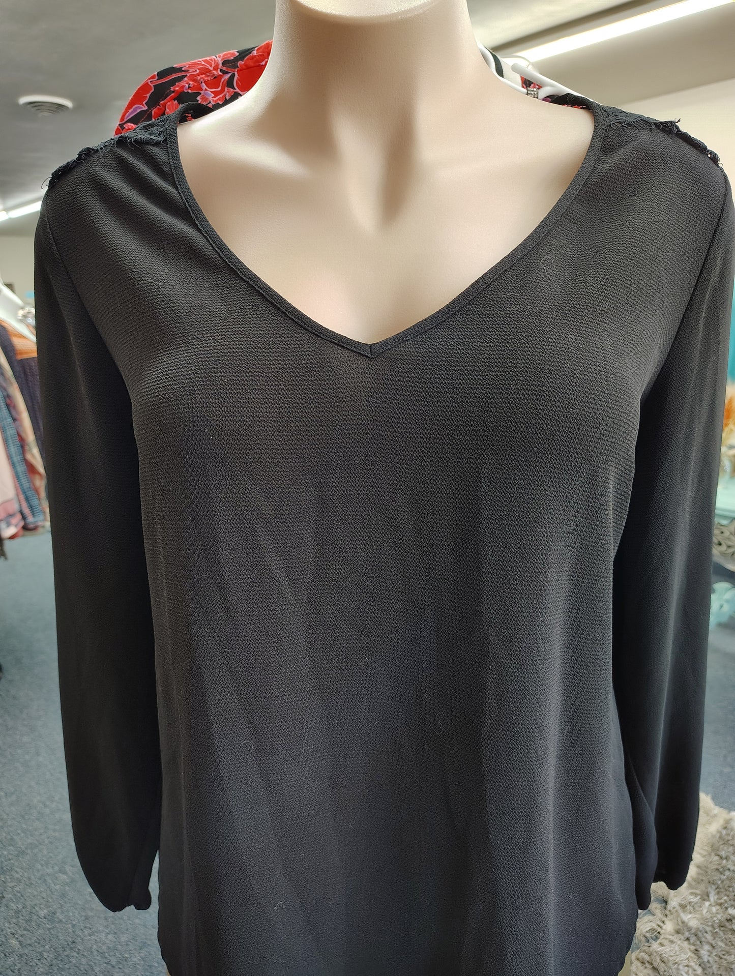 Torrid black lace back dressy top size 3x