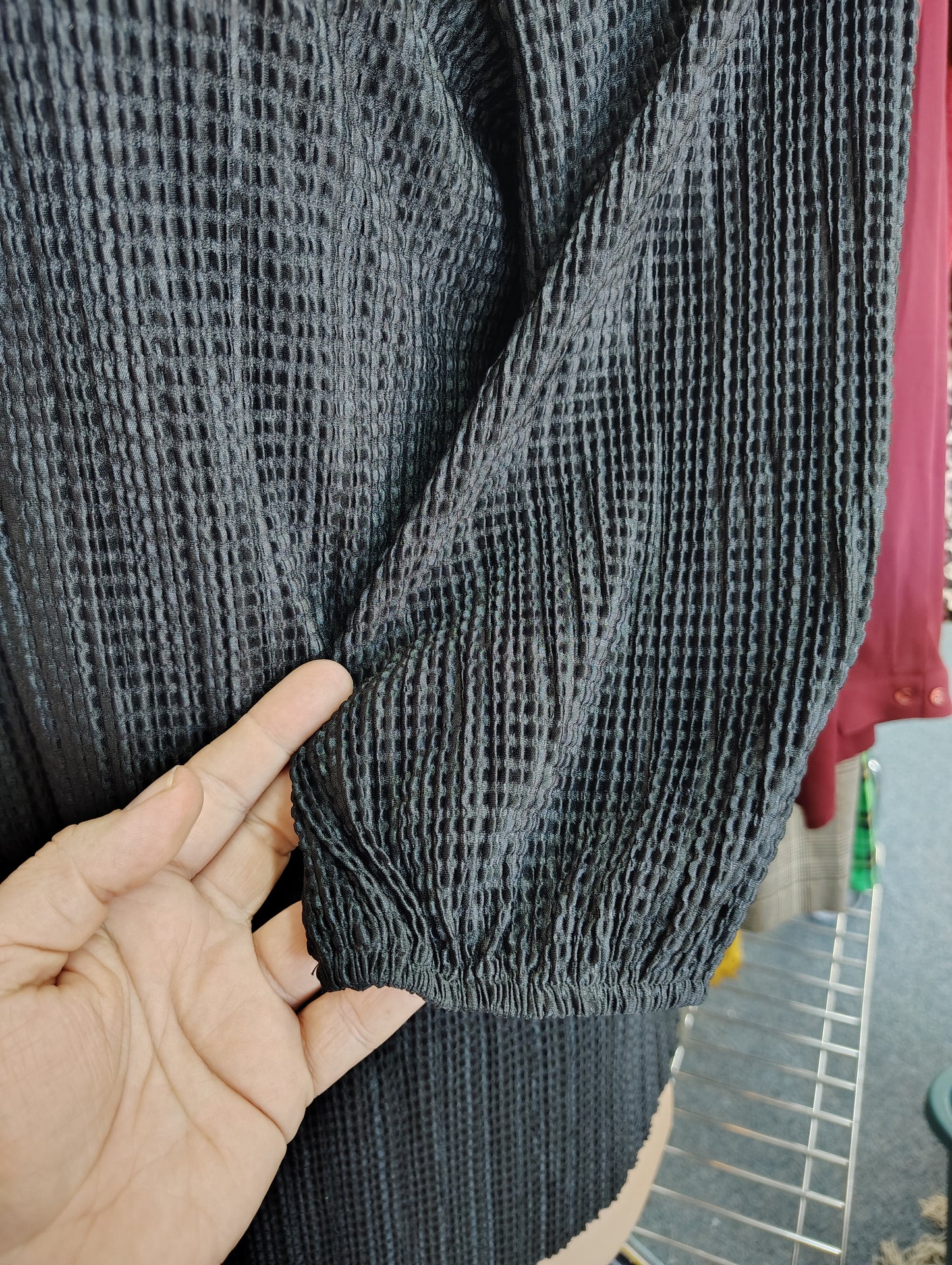 Cato black pleat dressy top size 2x