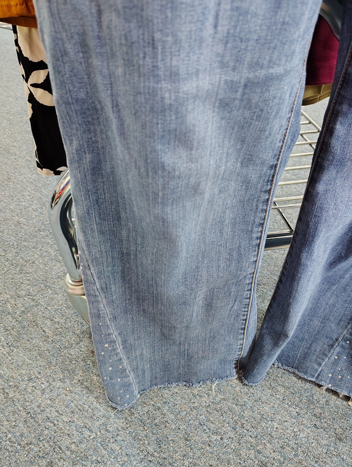 Seven flare jeans with bling embellishments size 18