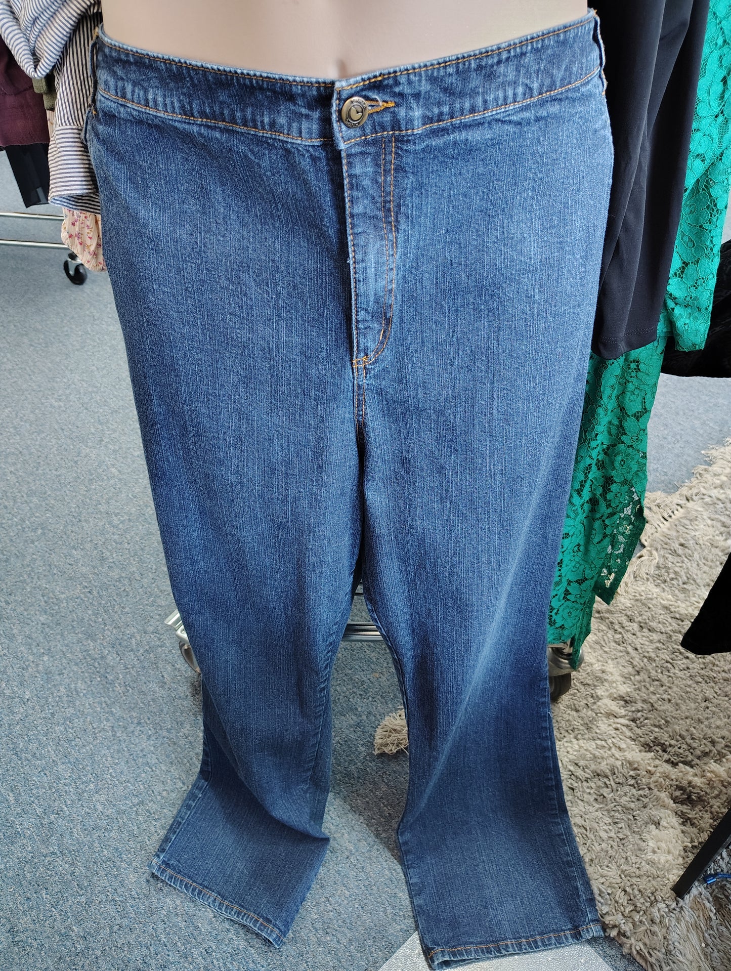Woman Within jeans size 32W tall straight leg