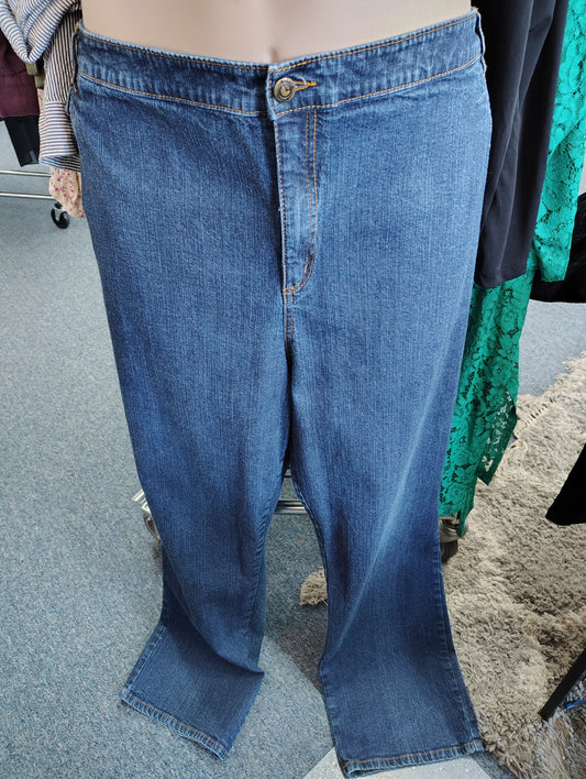 Woman Within jeans size 32W tall straight leg