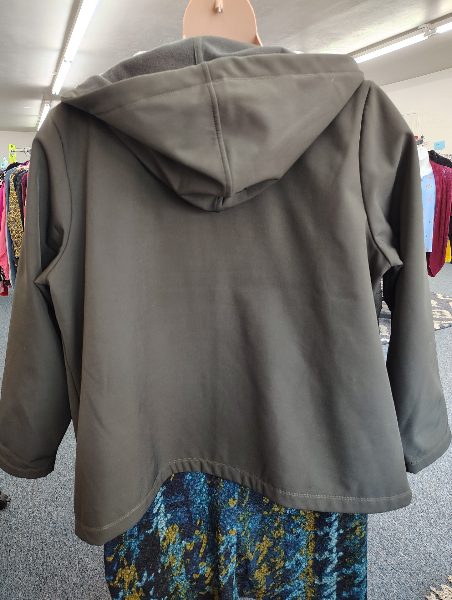 CJ Banks olive green lightweight jacket size 2x