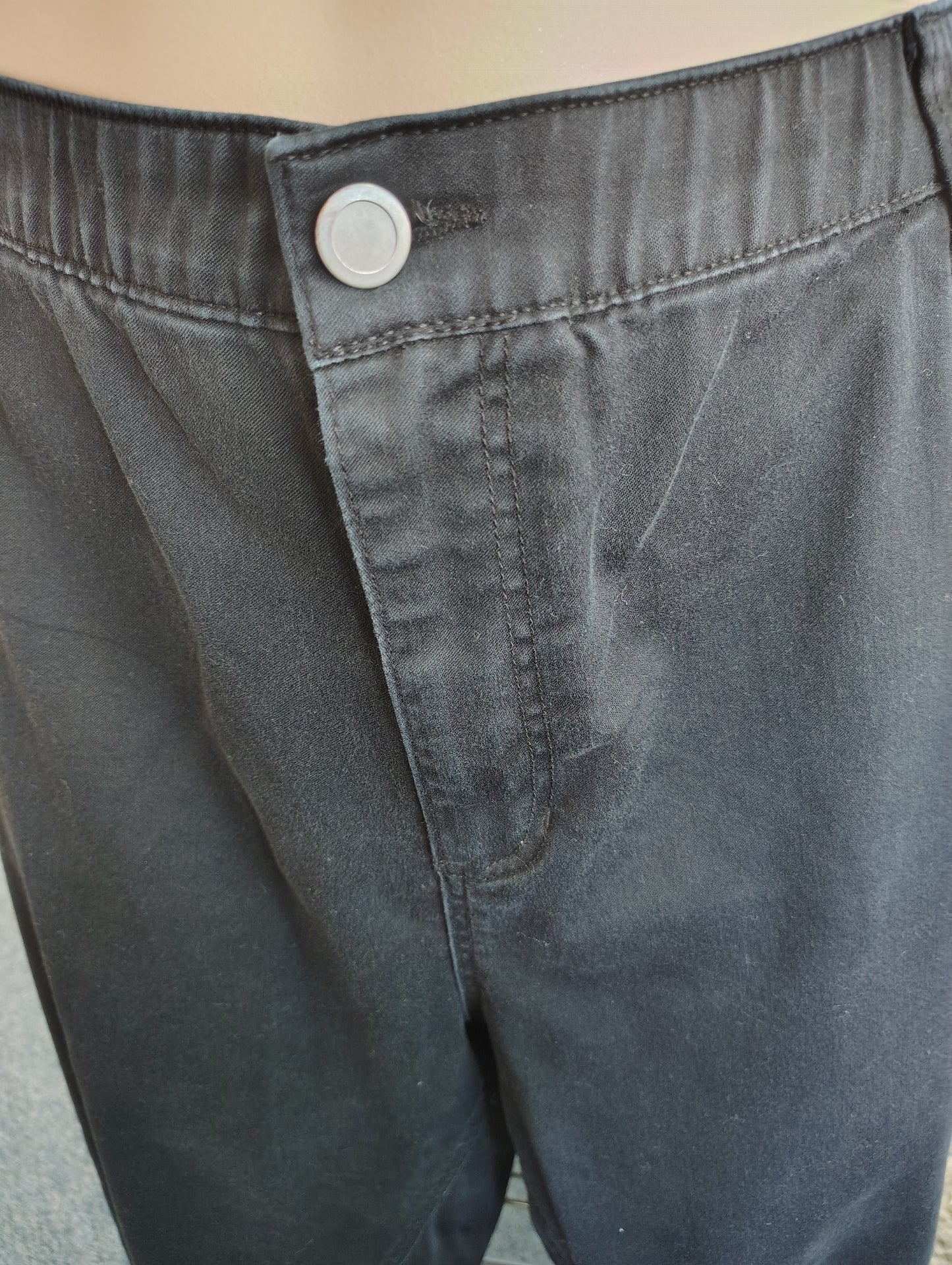 Catherines sateen stretch black jeans size 30w