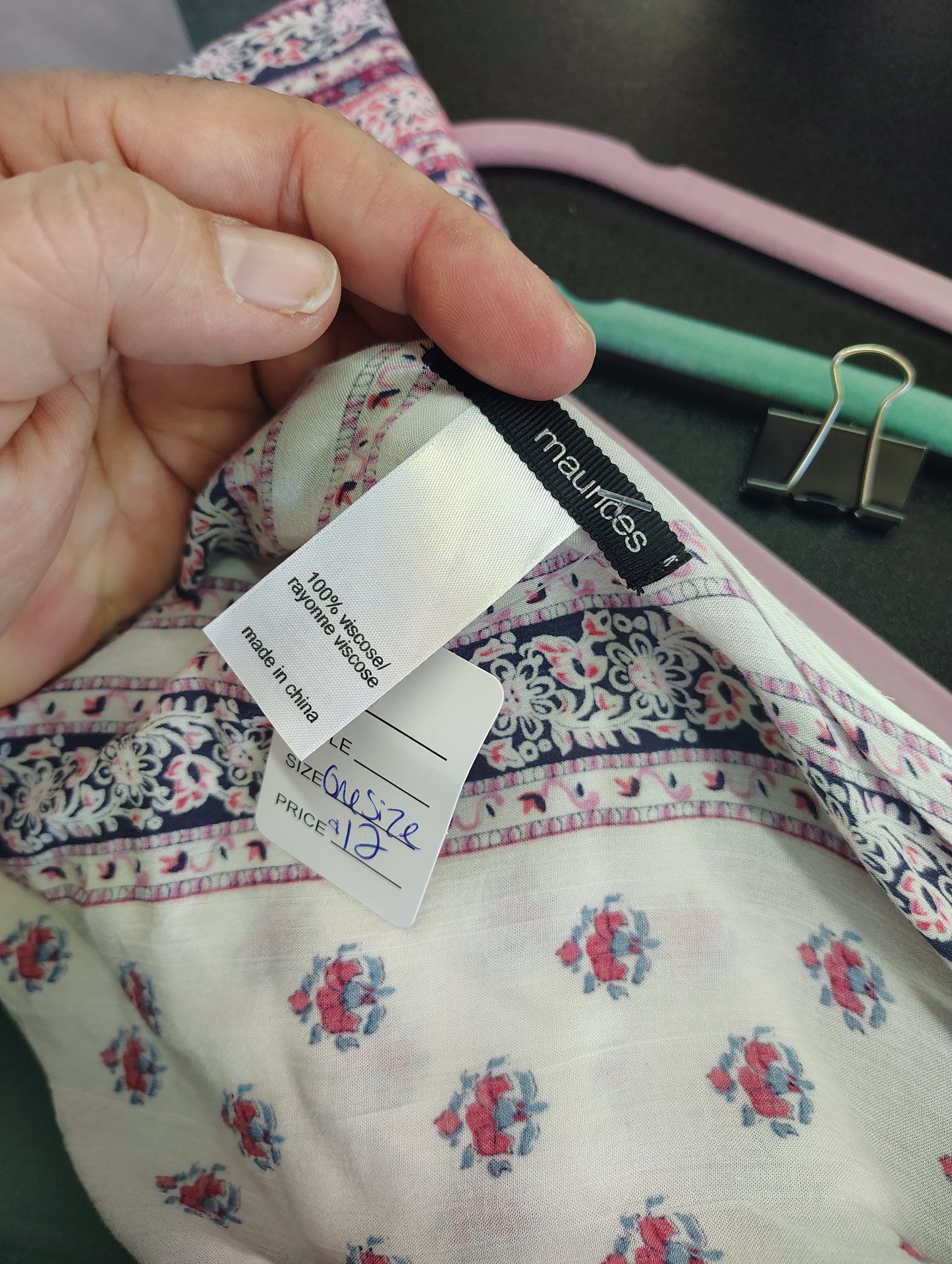 Fringe open front kimono one size