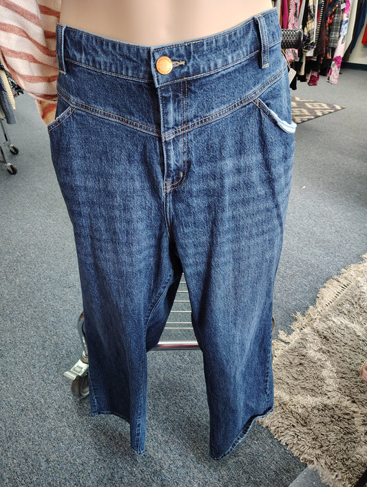 Lane Bryant mid rise relaxed straight jeans size 26 petite