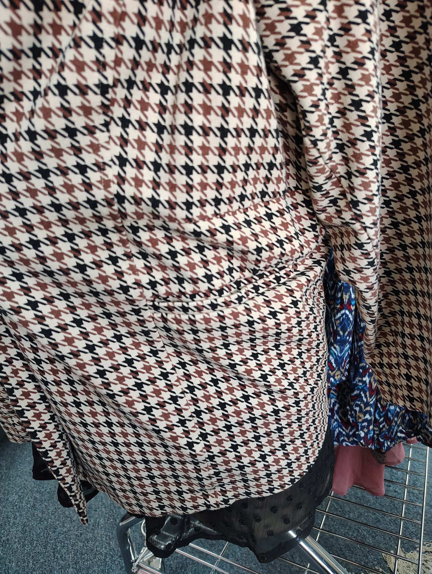 Studio by Torrid brown and black argyle print blazer jacket size 6x