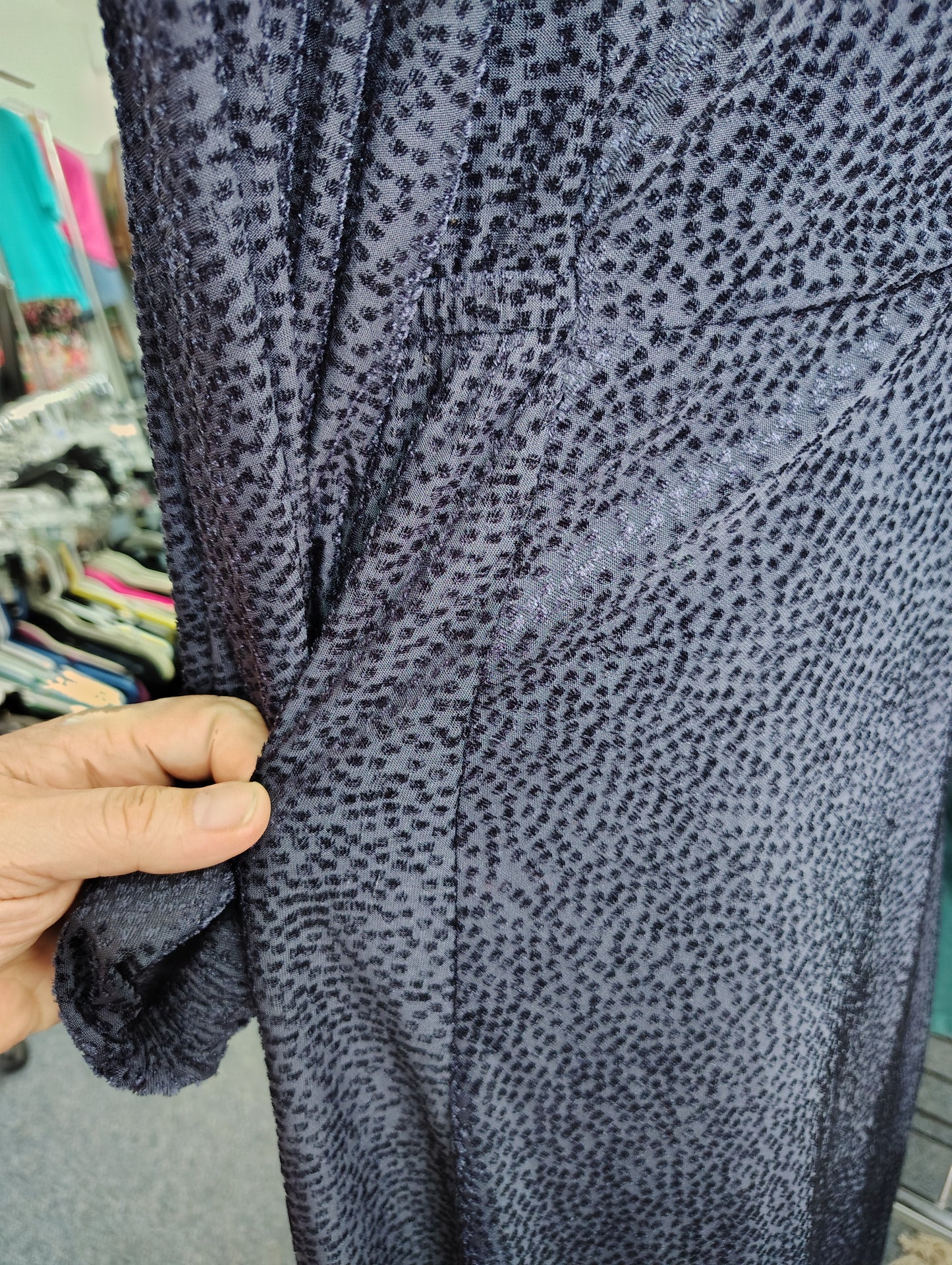 Lane Bryant velvet animal print faux wrap dress size 14