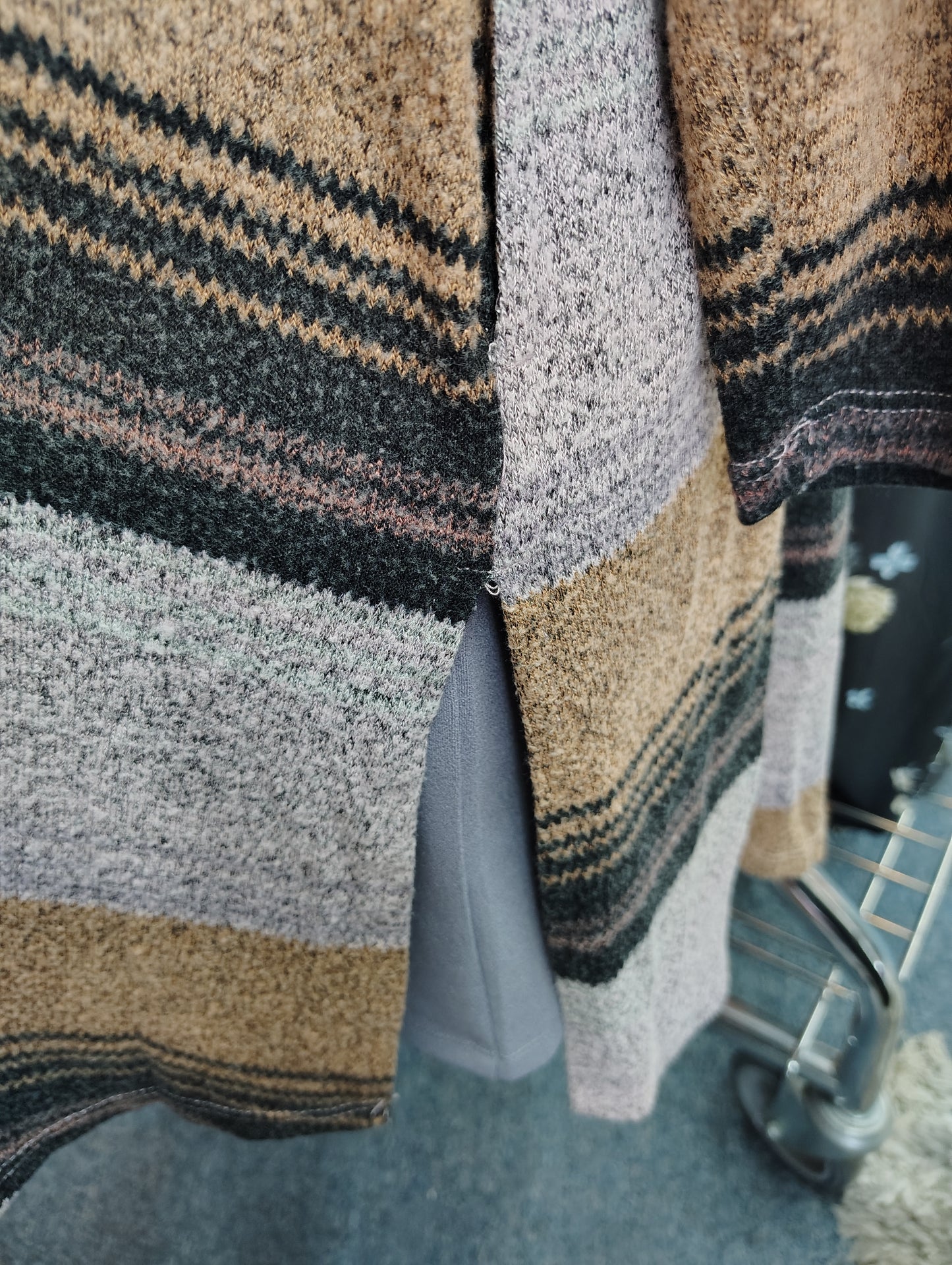 Maurices multicolor striped lightweight duster cardigan size 1x