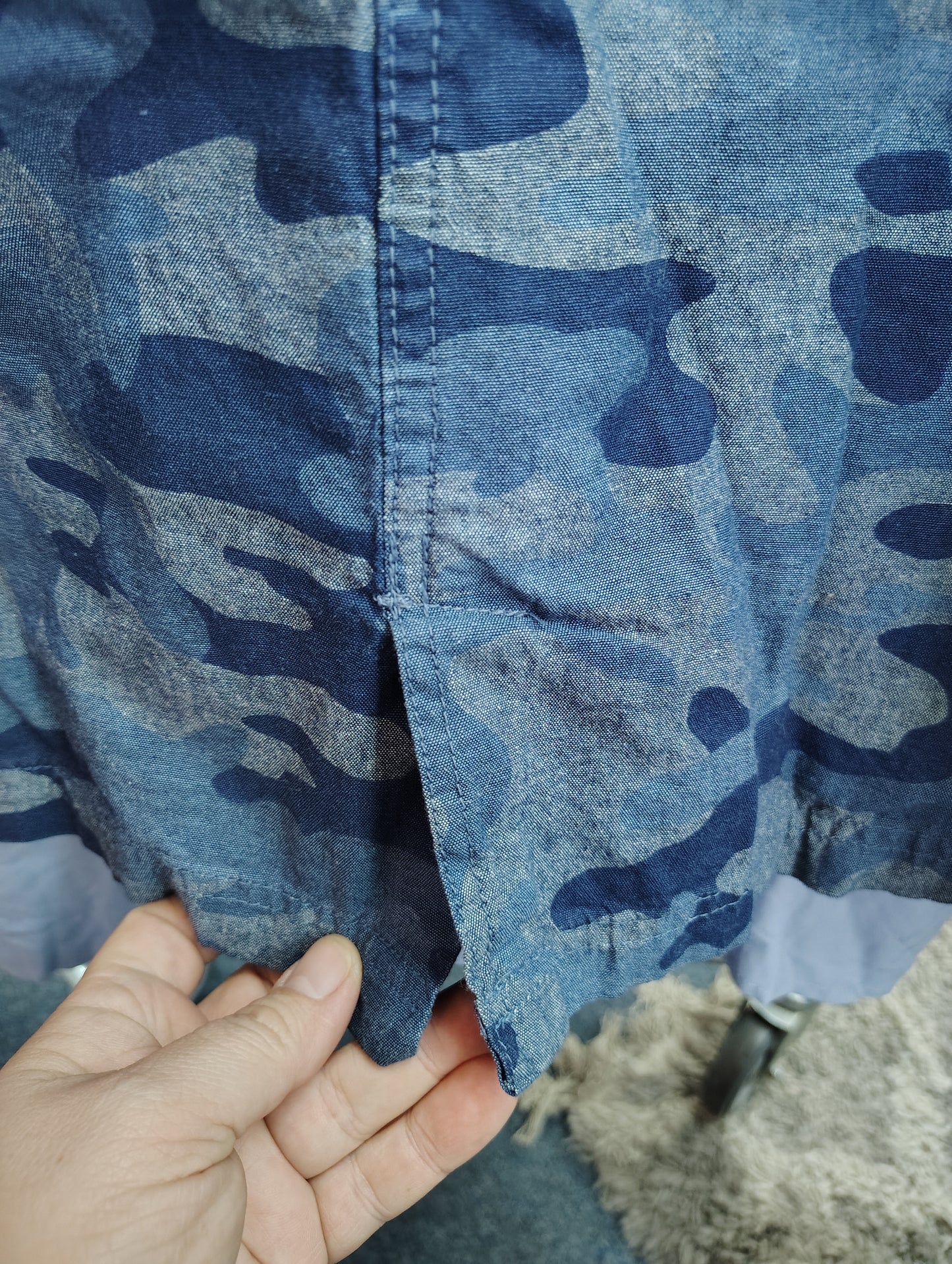 Woman Within denim jacket camo print size 5x